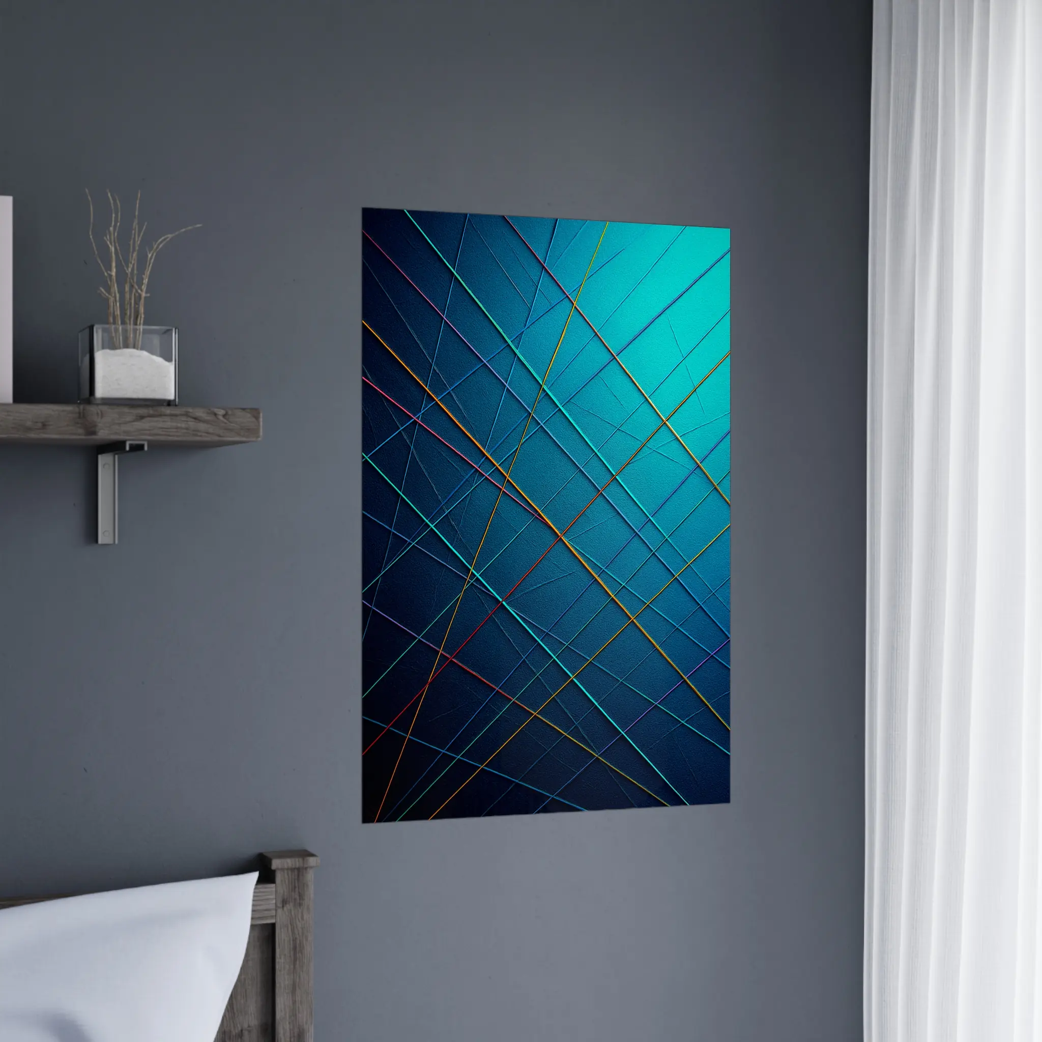 EU Giclée Print Poster COOL CURRENT. Fine Art Wall Art with Archival Quality. Printed, packaged, and shipped in the EU. Exclusive ColorVanta design.