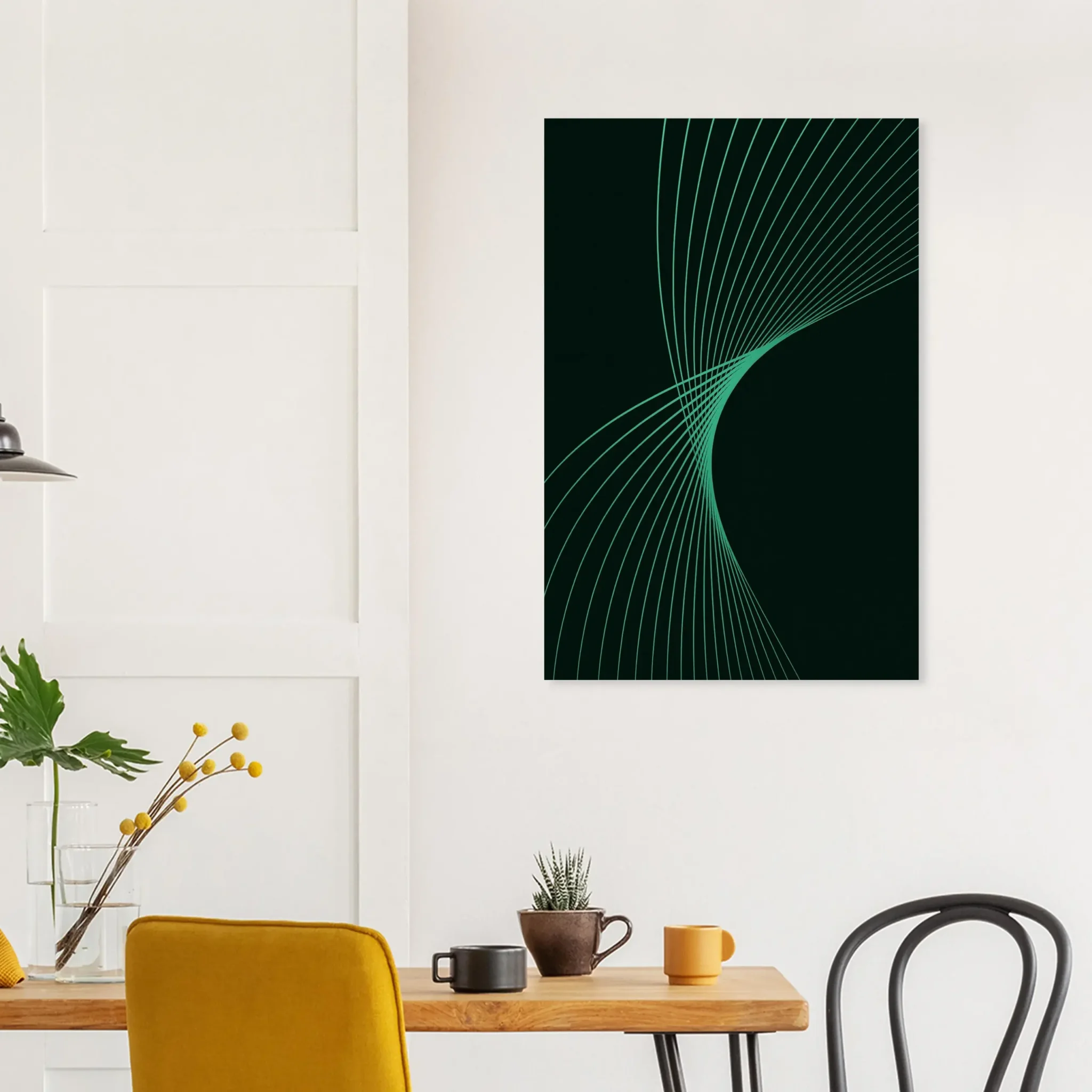 EU Giclée Print Poster AQUAMARINE FLUX. Fine Art Wall Art with Archival Quality. Printed, packaged, and shipped in the EU. Exclusive ColorVanta design.