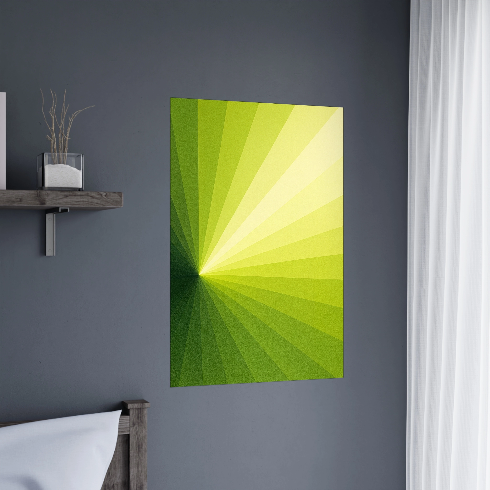 EU AURORA LIME 3 EU Giclée Print Poster AURORA LIME. Fine Art Wall Art with Archival Quality. Printed, packaged, and shipped in the EU. Exclusive ColorVanta design.