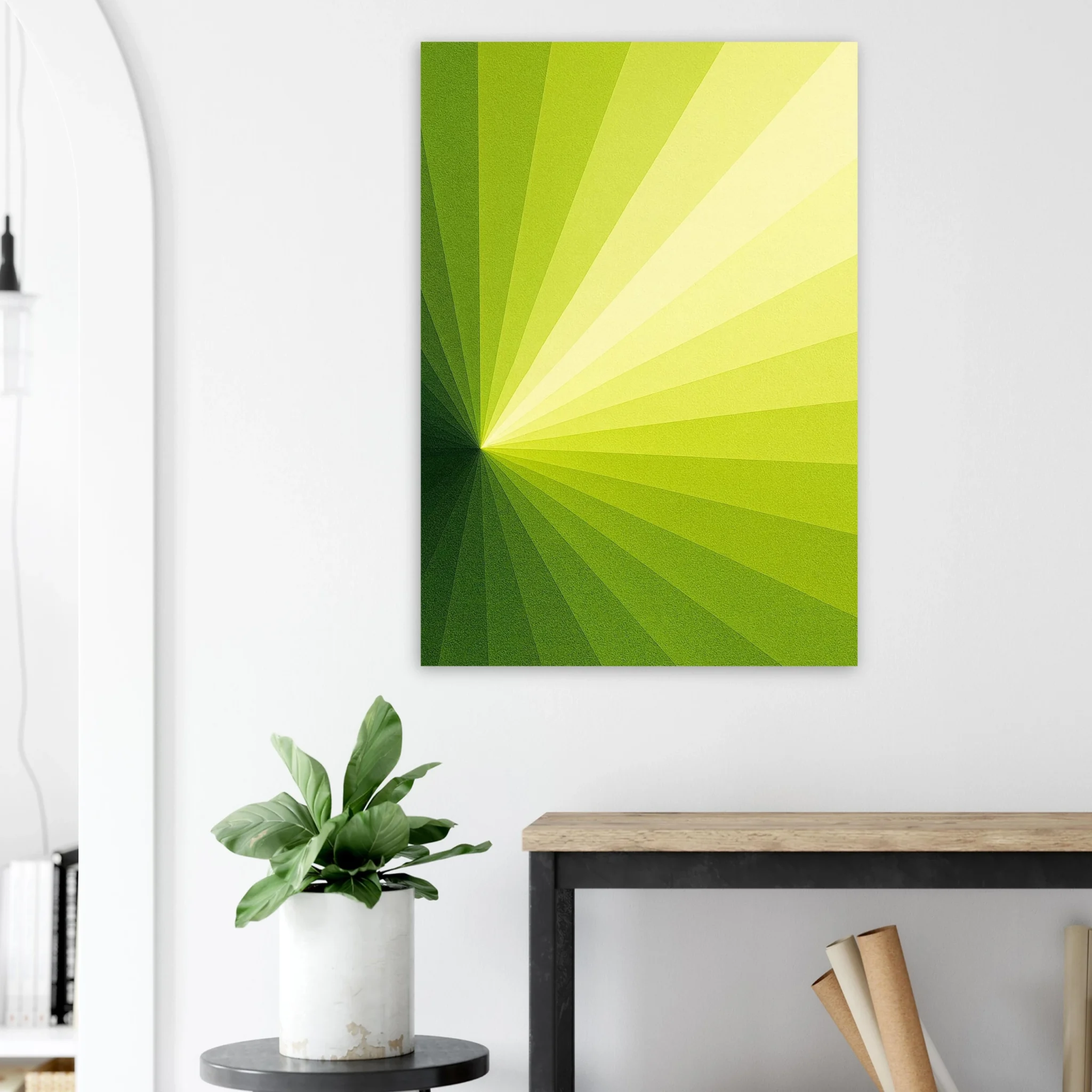 EU AURORA LIME 7 EU Giclée Print Poster AURORA LIME. Fine Art Wall Art with Archival Quality. Printed, packaged, and shipped in the EU. Exclusive ColorVanta design.