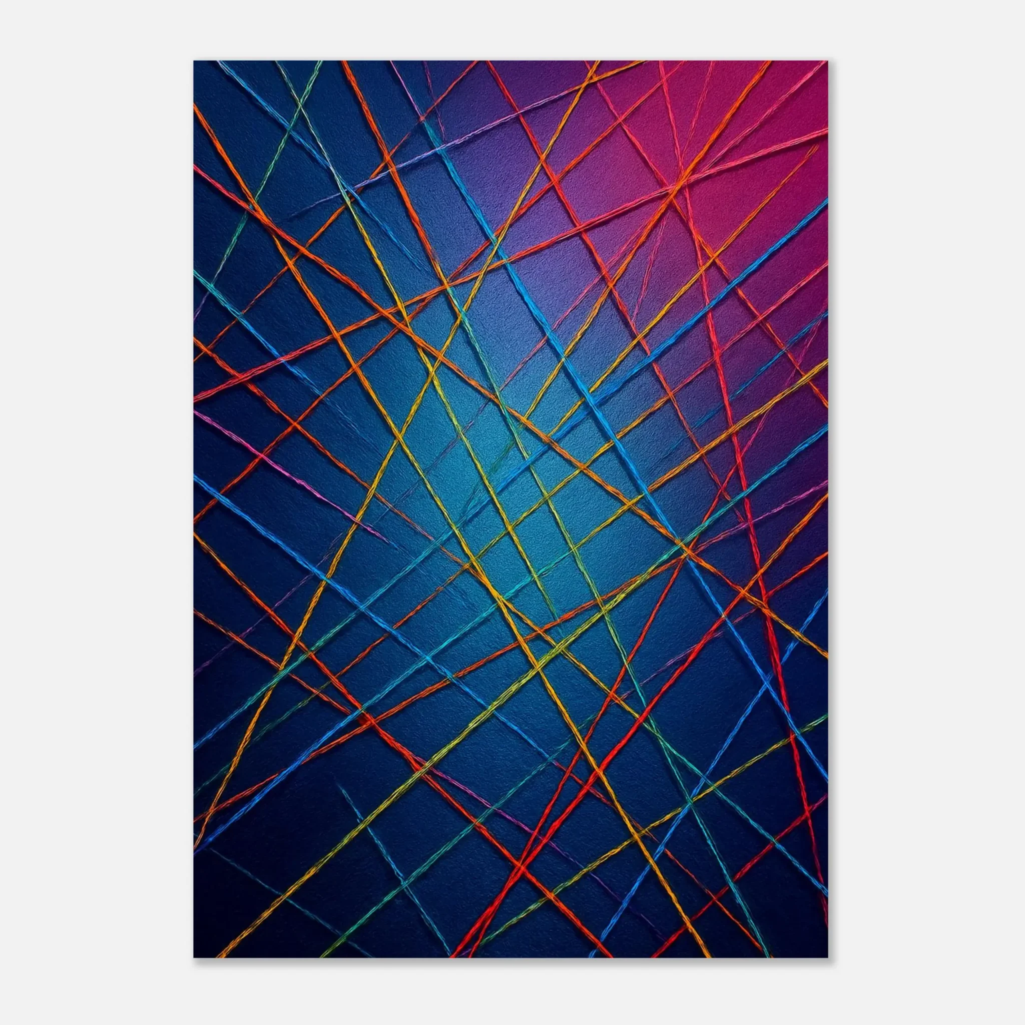 EU ELECTRIC THREADS 2 EU Giclée Print Poster ELECTRIC THREADS. Fine Art Wall Art with Archival Quality. Printed, packaged, and shipped in the EU. Exclusive ColorVanta design.