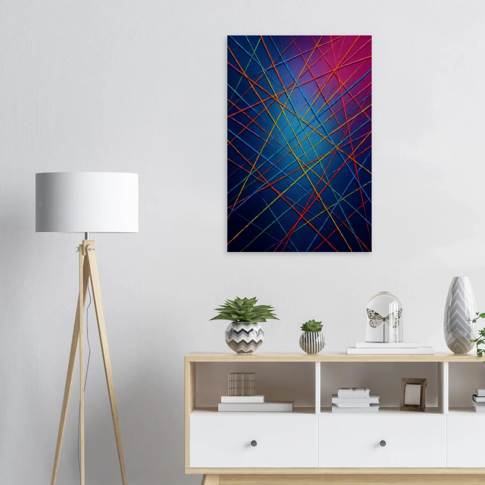 EU ELECTRIC THREADS 6 EU Giclée Print Poster ELECTRIC THREADS. Fine Art Wall Art with Archival Quality. Printed, packaged, and shipped in the EU. Exclusive ColorVanta design.