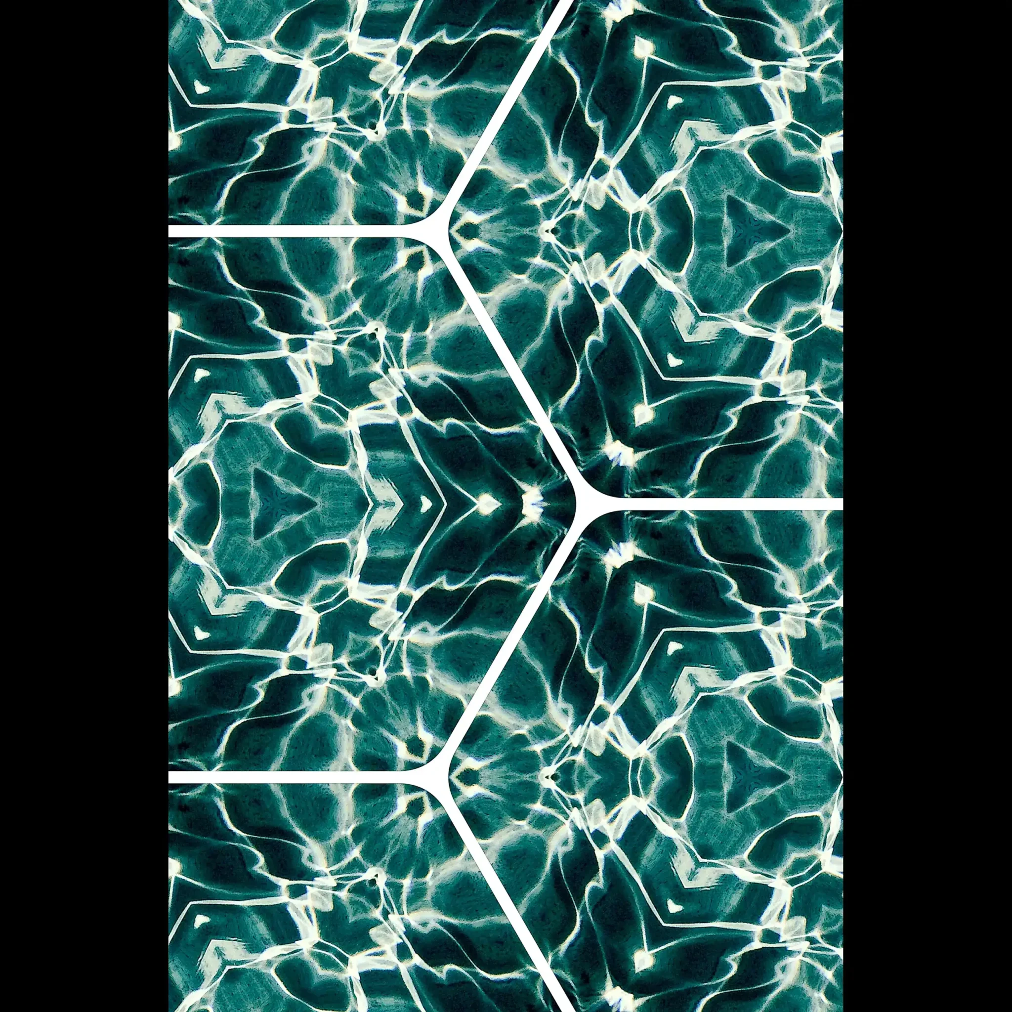 EU Giclée Print Poster EMERALD WATER DANCE. Fine Art Wall Art with Archival Quality. Printed, packaged, and shipped in the EU. Exclusive ColorVanta design.