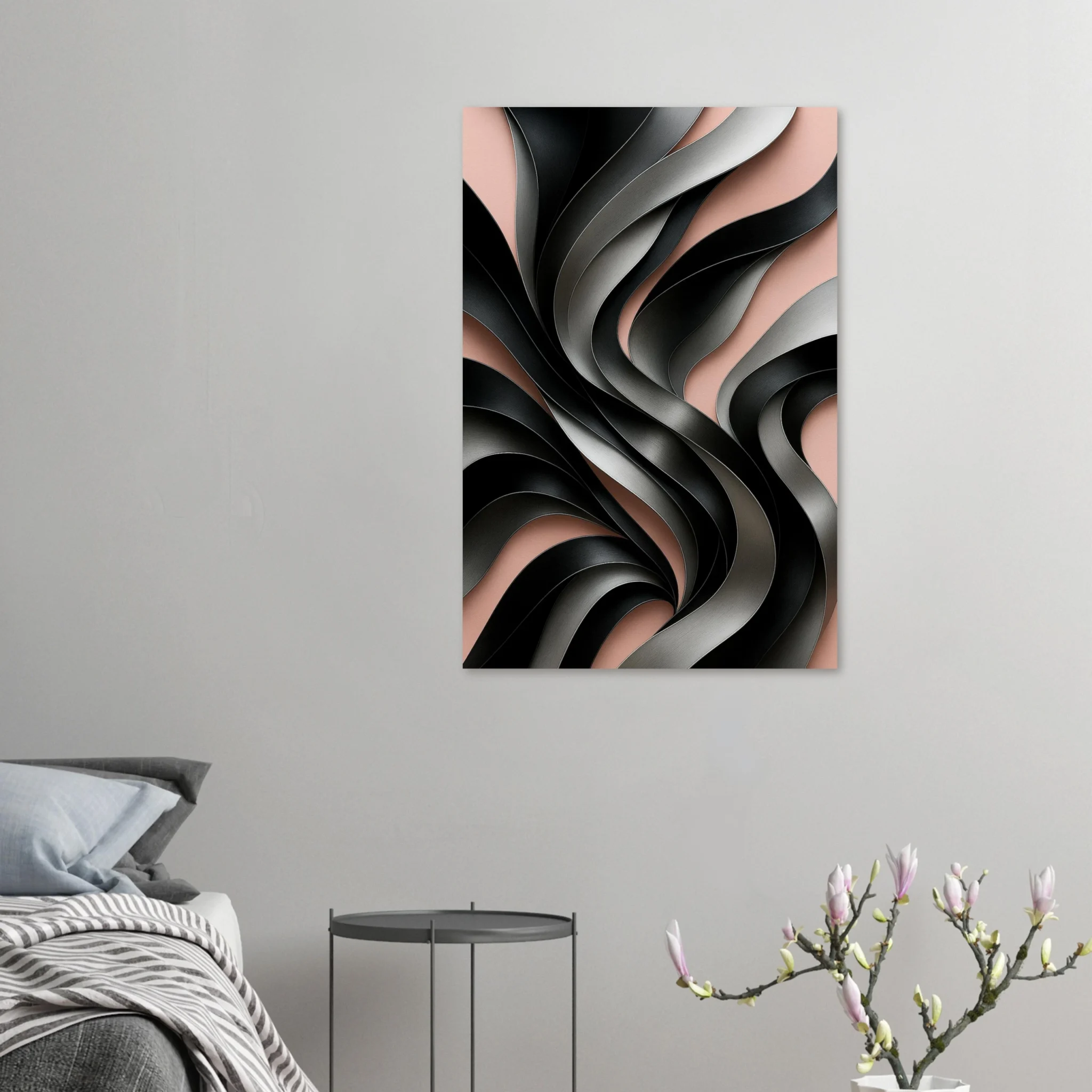 EU GRAPHITE AND ROSE 4 - V2 EU Giclée Print Poster GRAPHITE AND ROSE. Fine Art Wall Art with Archival Quality. Printed, packaged, and shipped in the EU. Exclusive ColorVanta design.
