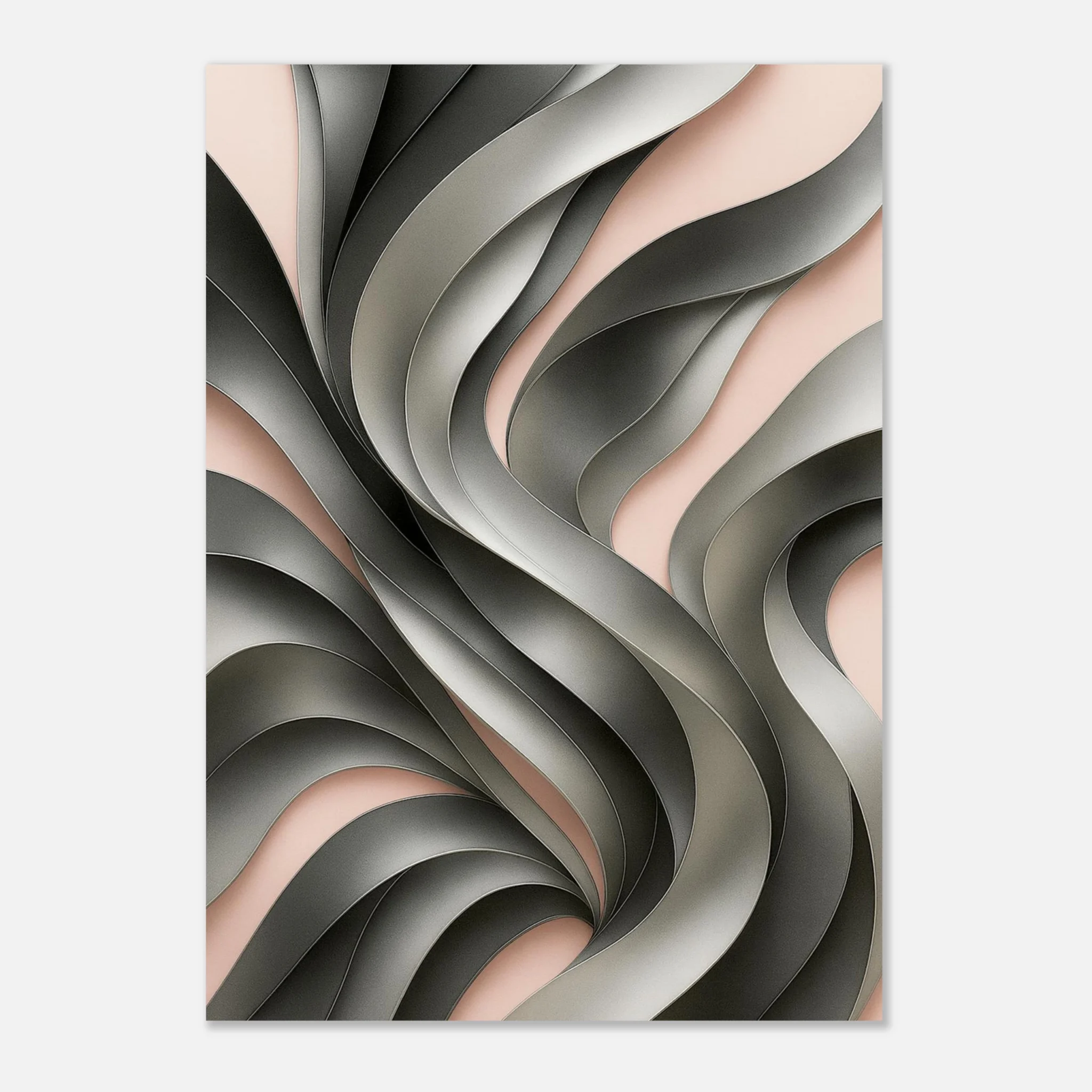 EU SILVER AND ROSE 2 EU Giclée Print Poster SILVER AND ROSE. Fine Art Wall Art with Archival Quality. Printed, packaged, and shipped in the EU. Exclusive ColorVanta design.