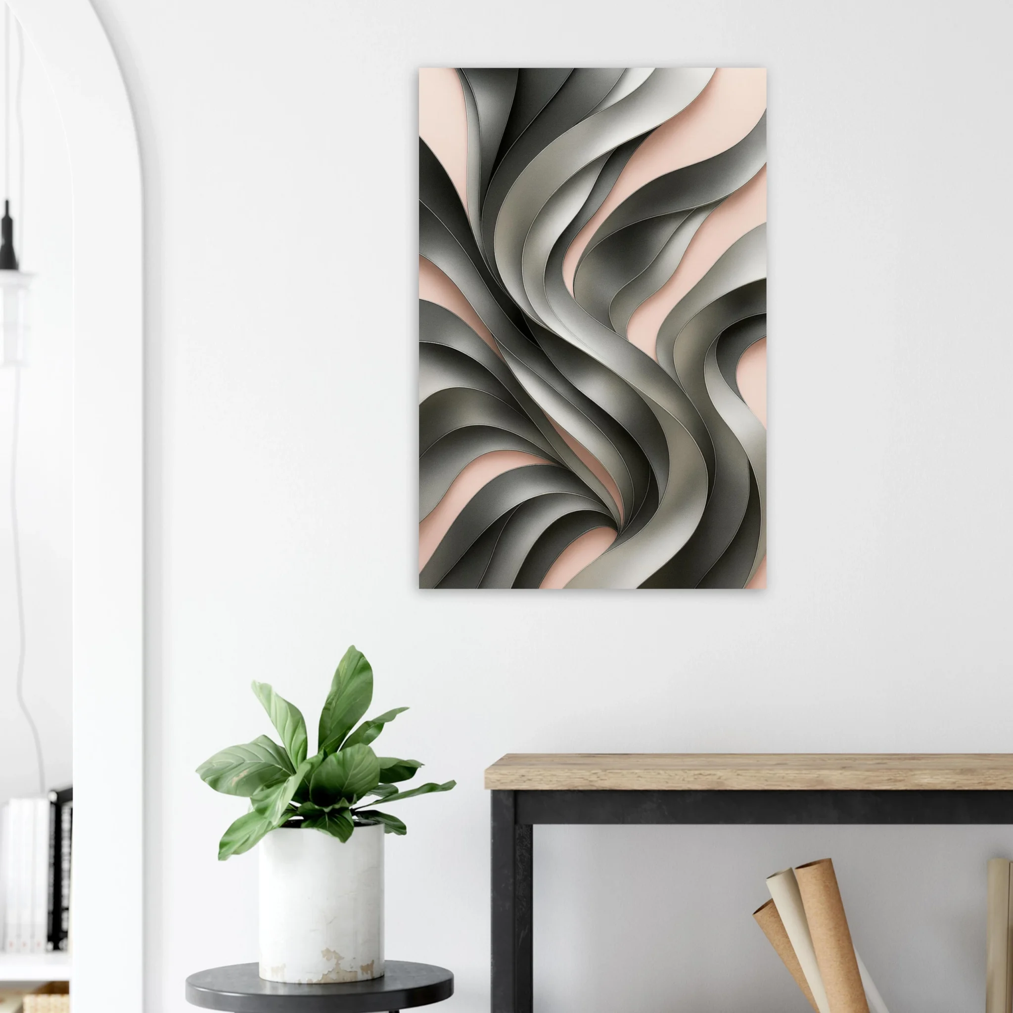 EU SILVER AND ROSE 5 EU Giclée Print Poster SILVER AND ROSE. Fine Art Wall Art with Archival Quality. Printed, packaged, and shipped in the EU. Exclusive ColorVanta design.