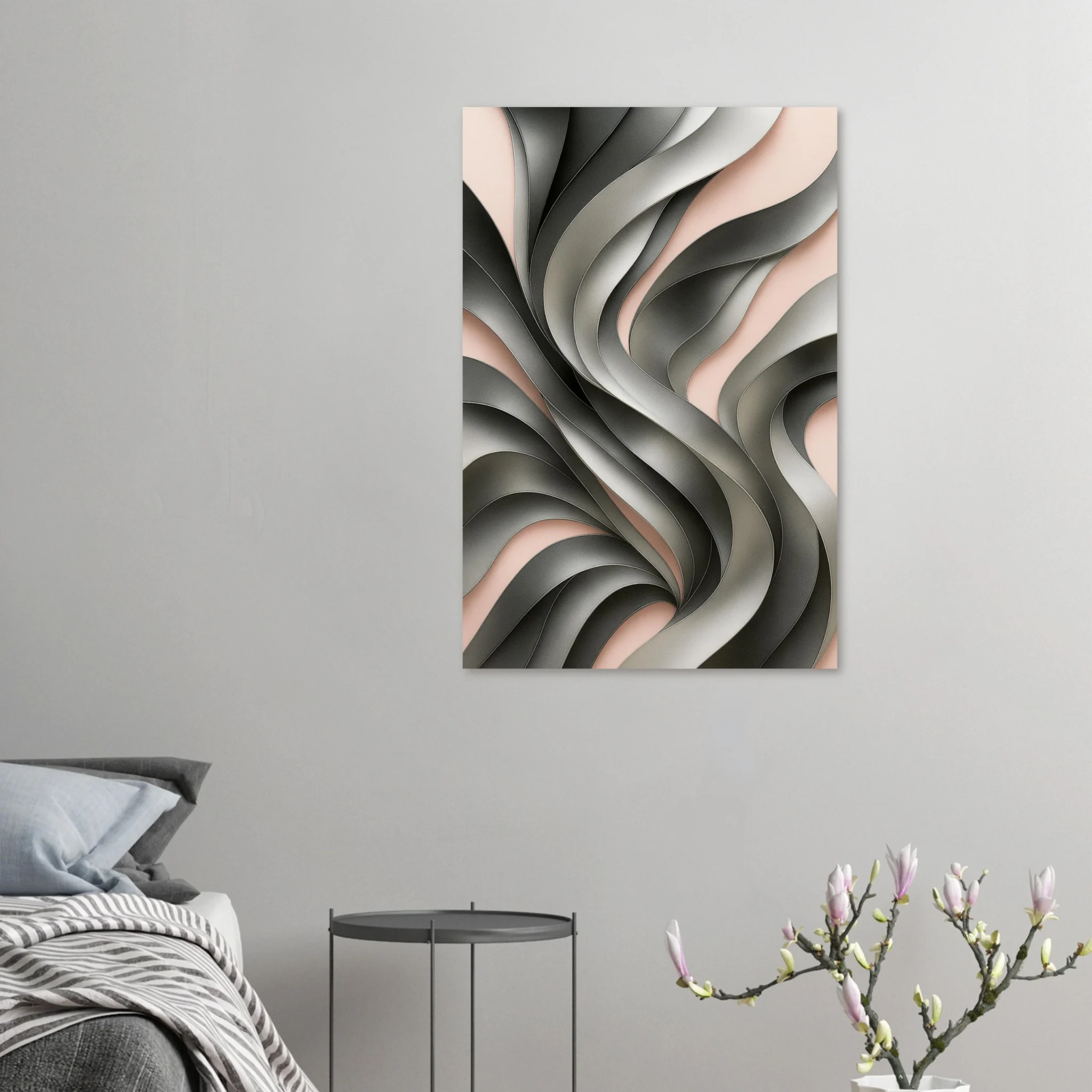 EU SILVER AND ROSE 6 EU Giclée Print Poster SILVER AND ROSE. Fine Art Wall Art with Archival Quality. Printed, packaged, and shipped in the EU. Exclusive ColorVanta design.
