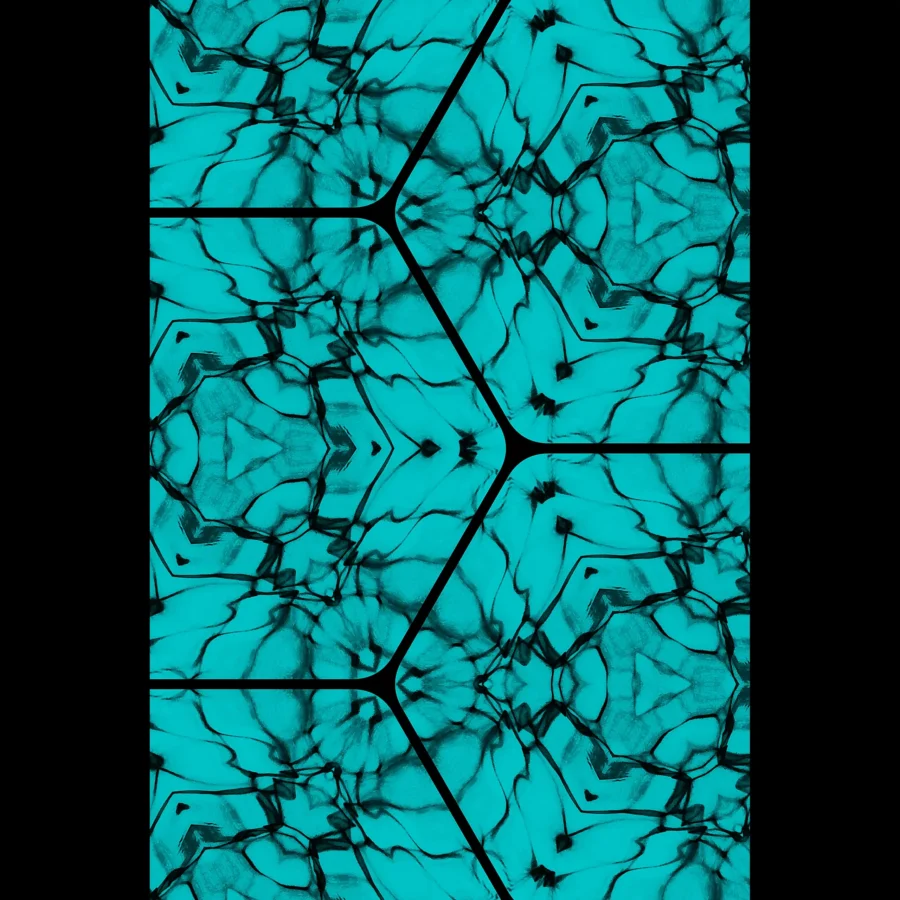 EU Giclée Print Poster TURQUOISE CURRENT. Fine Art Wall Art with Archival Quality. Printed, packaged, and shipped in the EU. Exclusive ColorVanta design.