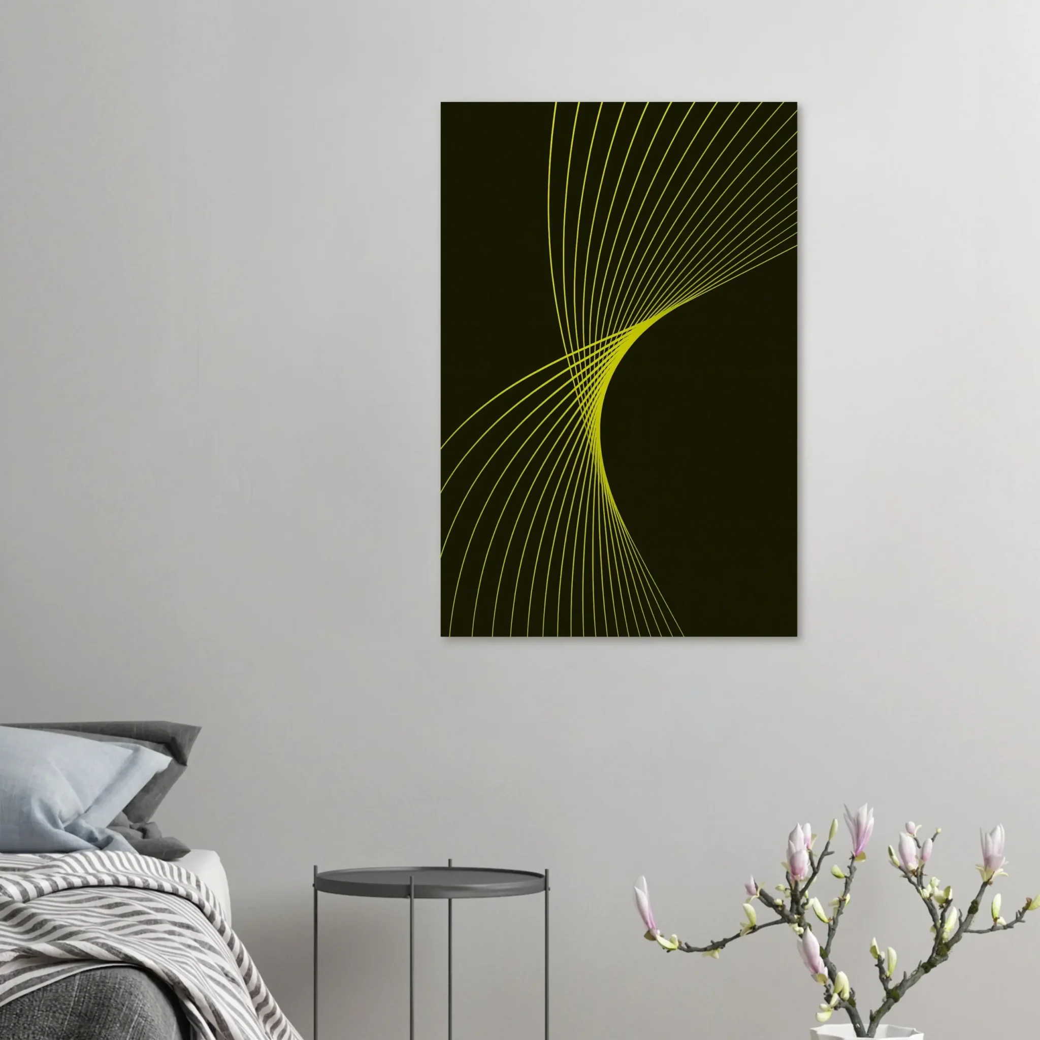 EU Giclée Print Poster YELLOW FLUX. Fine Art Wall Art with Archival Quality. Printed, packaged, and shipped in the EU. Exclusive ColorVanta design.