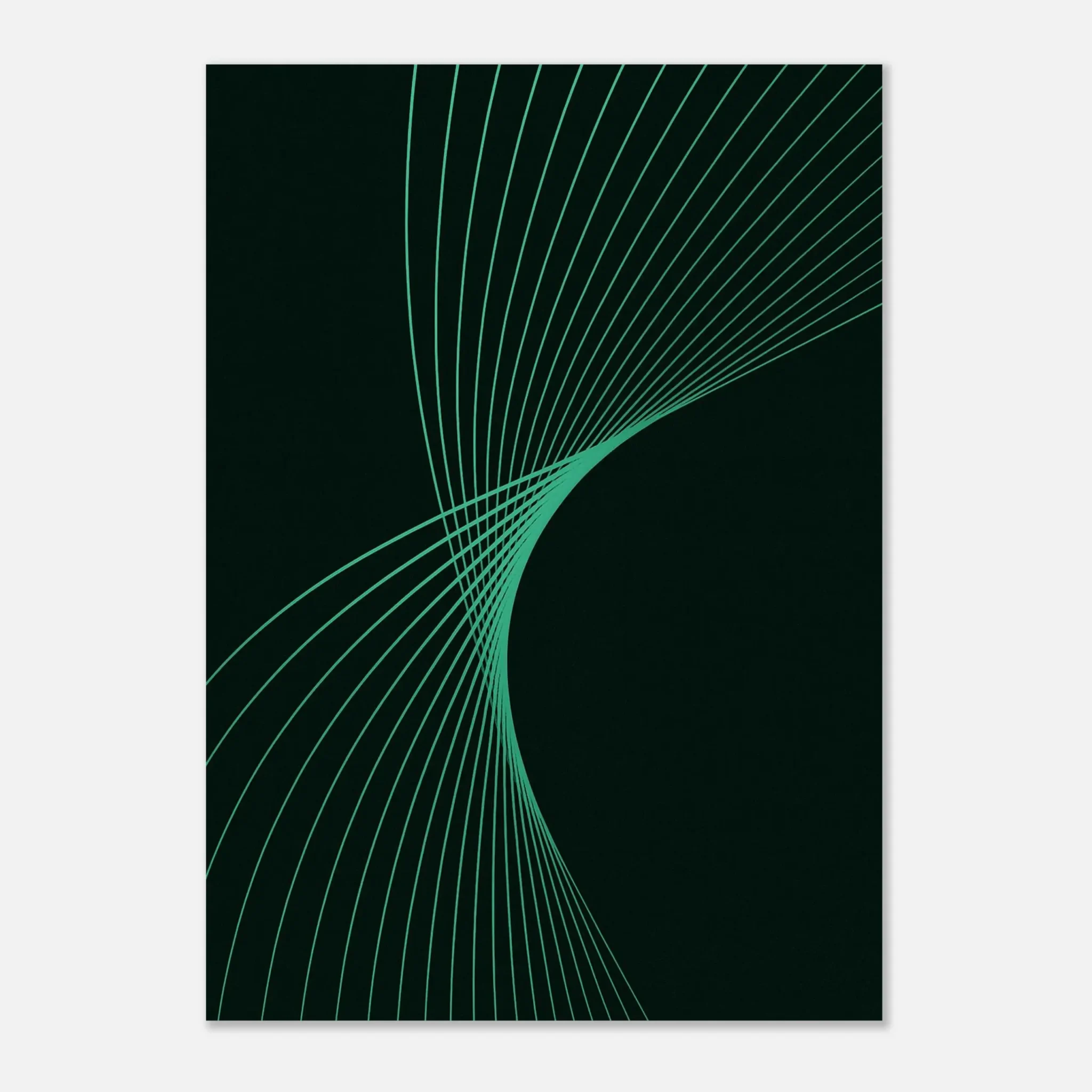 EU Giclée Print Poster AQUAMARINE FLUX. Fine Art Wall Art with Archival Quality. Printed, packaged, and shipped in the EU. Exclusive ColorVanta design.
