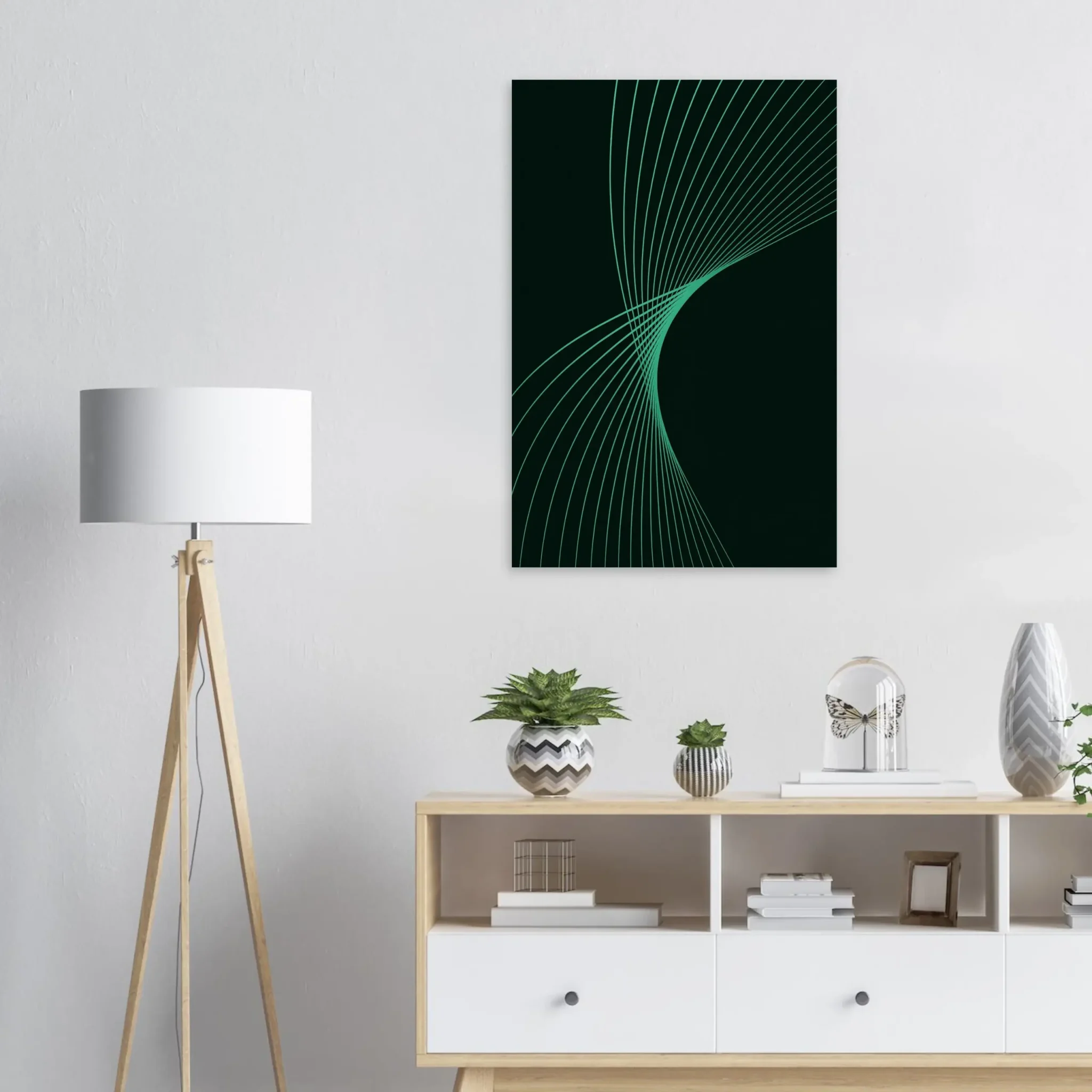 EU Giclée Print Poster AQUAMARINE FLUX. Fine Art Wall Art with Archival Quality. Printed, packaged, and shipped in the EU. Exclusive ColorVanta design.