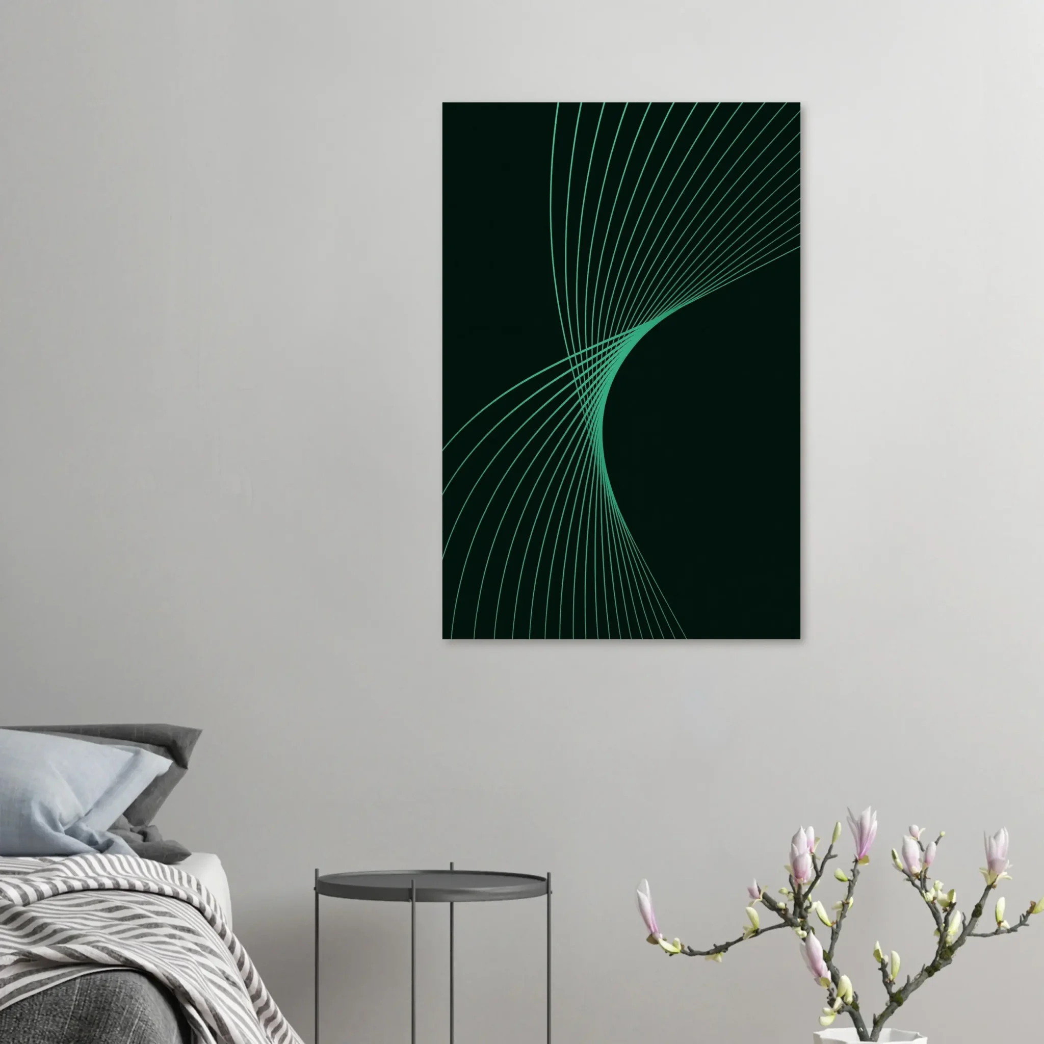 EU Giclée Print Poster AQUAMARINE FLUX. Fine Art Wall Art with Archival Quality. Printed, packaged, and shipped in the EU. Exclusive ColorVanta design.
