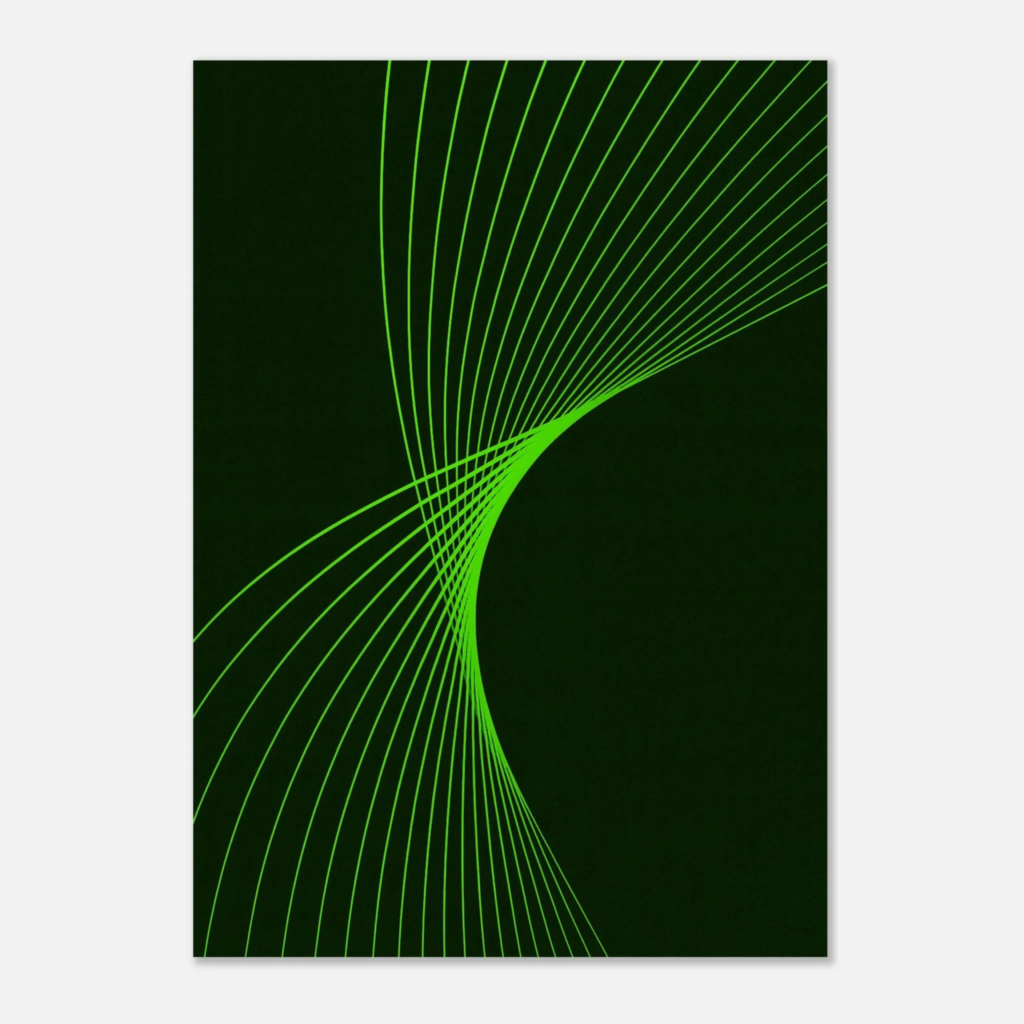 EU Giclée Print Poster CHARTREUSE FLUX. Fine Art Wall Art with Archival Quality. Printed, packaged, and shipped in the EU. Exclusive ColorVanta design.