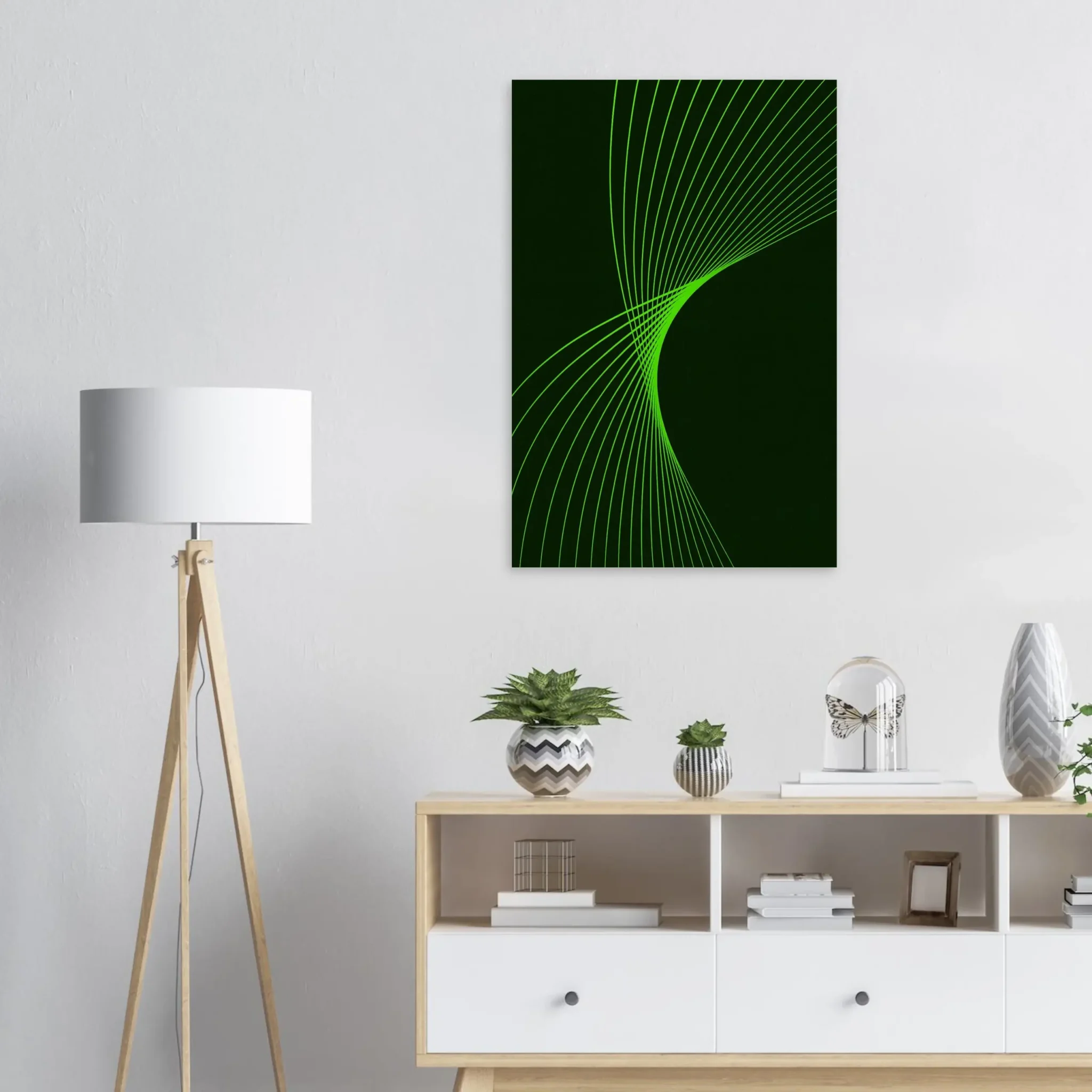 EU Giclée Print Poster CHARTREUSE FLUX. Fine Art Wall Art with Archival Quality. Printed, packaged, and shipped in the EU. Exclusive ColorVanta design.