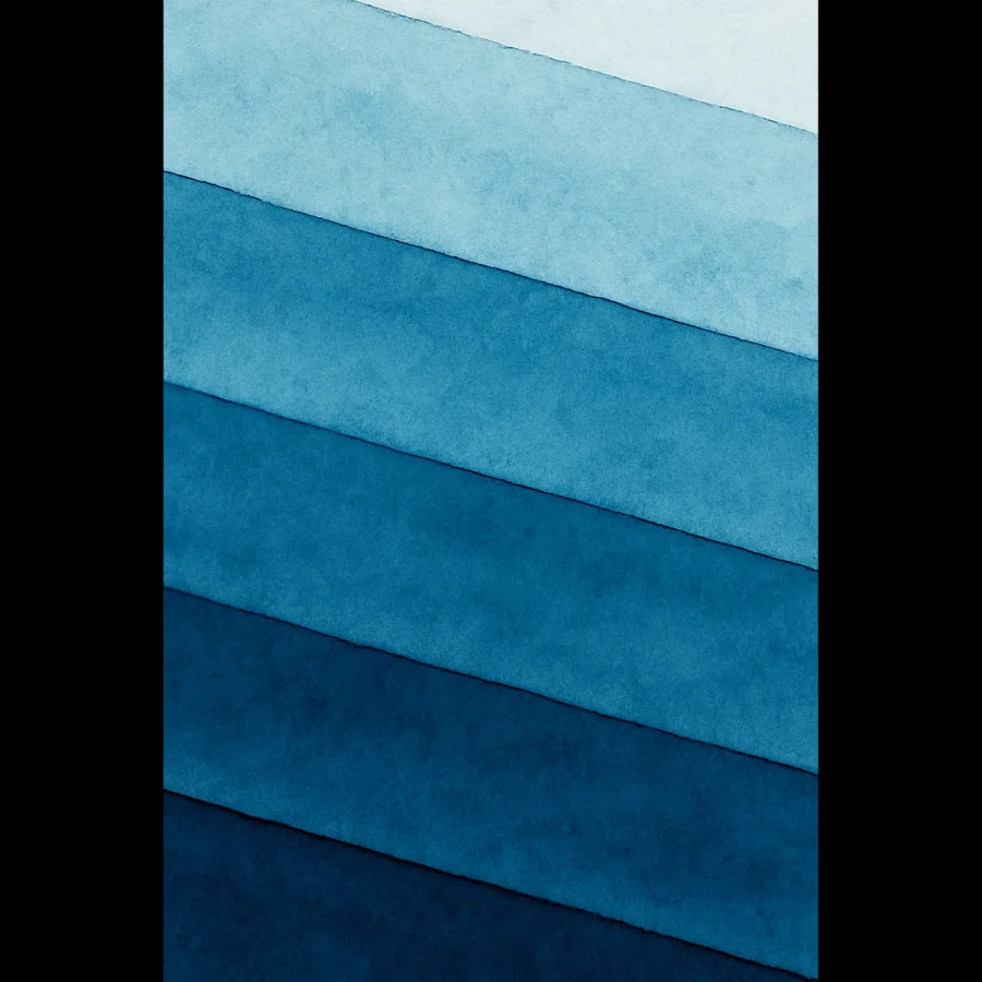 EU Giclée Print Poster CIRCADIAN BLUE. Fine Art Wall Art with Archival Quality. Printed, packaged, and shipped in the EU. Exclusive ColorVanta design.