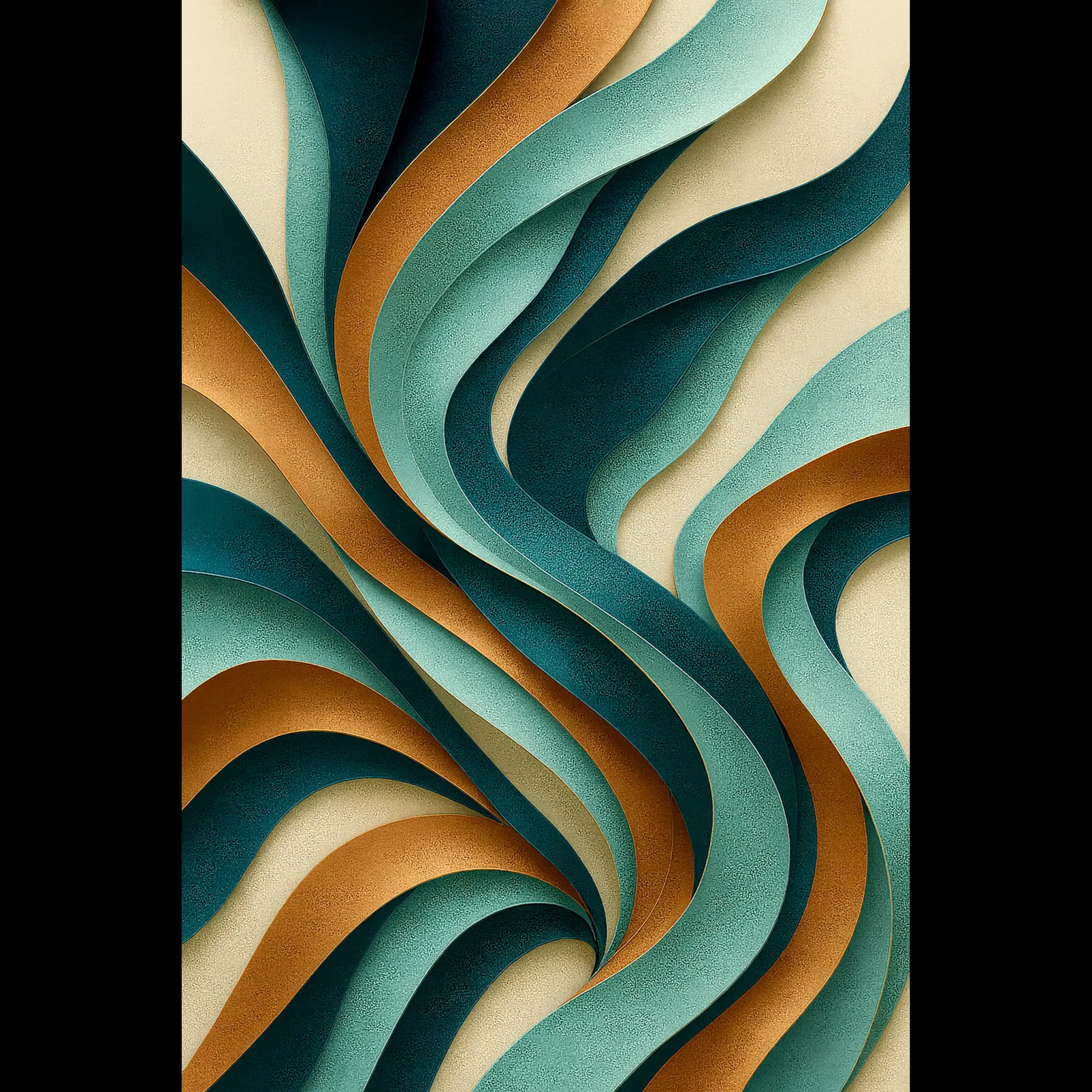 EU Giclée Print Poster COPPER TIDE. Fine Art Wall Art with Archival Quality. Printed, packaged, and shipped in the EU. Exclusive ColorVanta design.