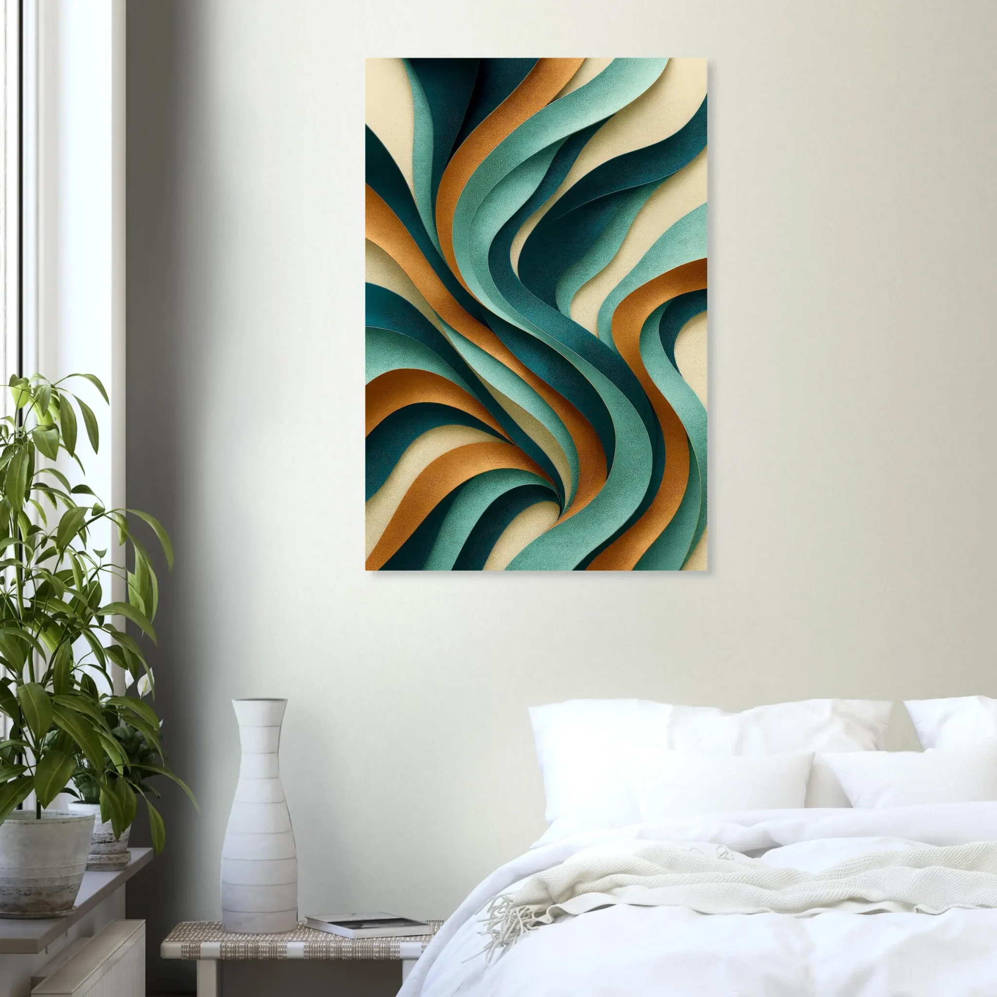 EU Giclée Print Poster COPPER TIDE. Fine Art Wall Art with Archival Quality. Printed, packaged, and shipped in the EU. Exclusive ColorVanta design.