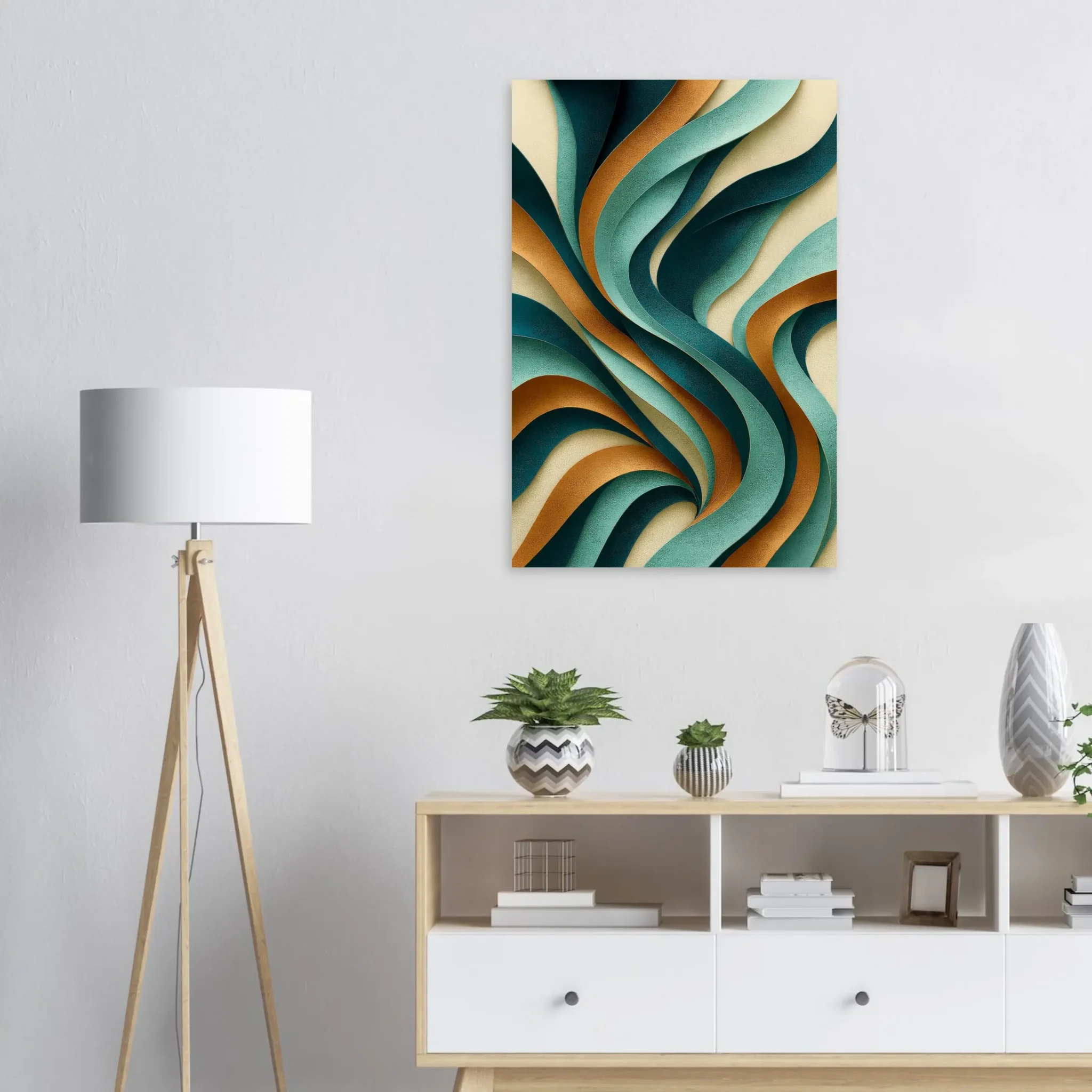 EU Giclée Print Poster COPPER TIDE. Fine Art Wall Art with Archival Quality. Printed, packaged, and shipped in the EU. Exclusive ColorVanta design.