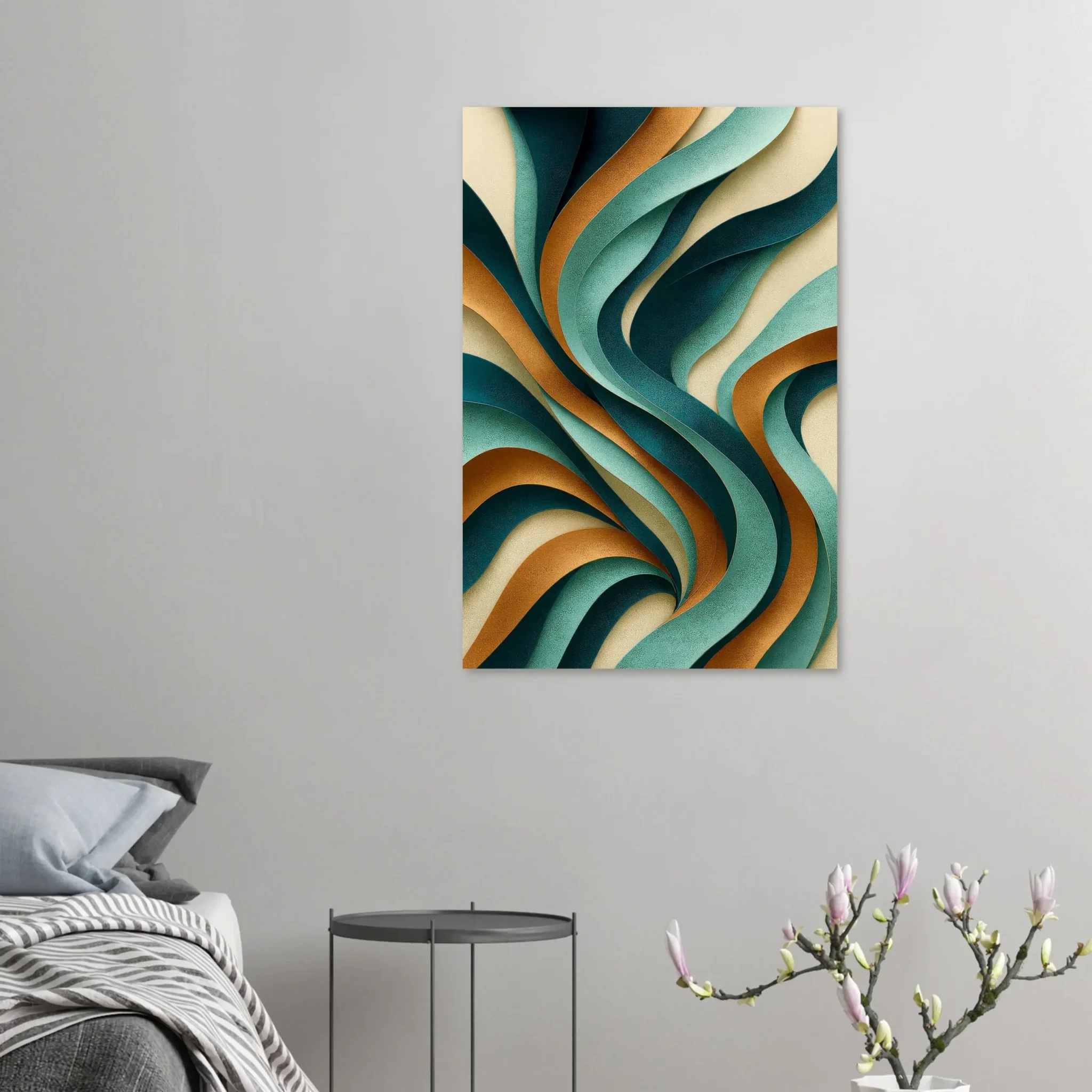 EU Giclée Print Poster COPPER TIDE. Fine Art Wall Art with Archival Quality. Printed, packaged, and shipped in the EU. Exclusive ColorVanta design.