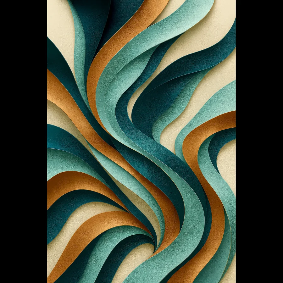 EU Giclée Print Poster COPPER TIDE. Fine Art Wall Art with Archival Quality. Printed, packaged, and shipped in the EU. Exclusive ColorVanta design.