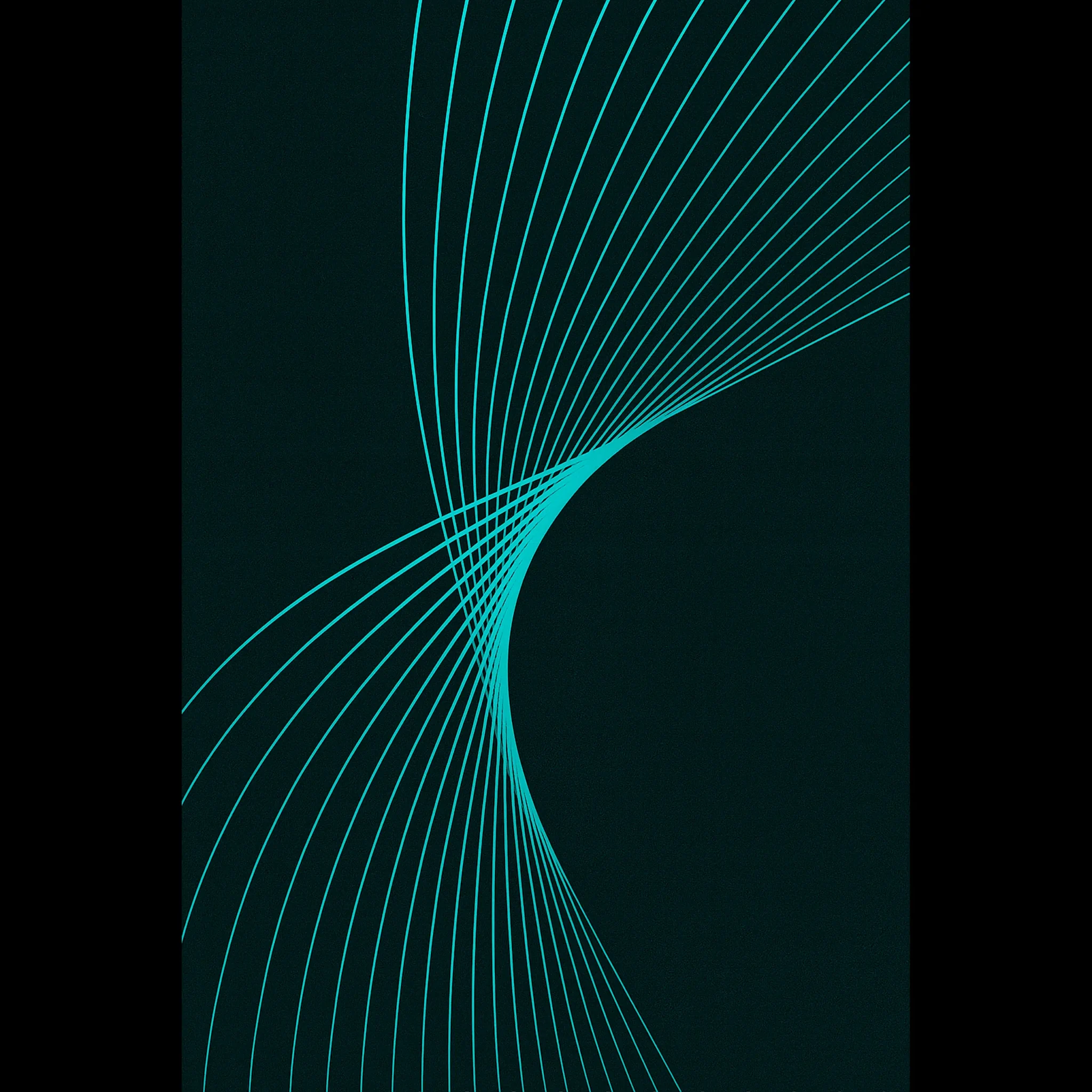 EU Giclée Print Poster CYAN FLUX. Fine Art Wall Art with Archival Quality. Printed, packaged, and shipped in the EU. Exclusive ColorVanta design.