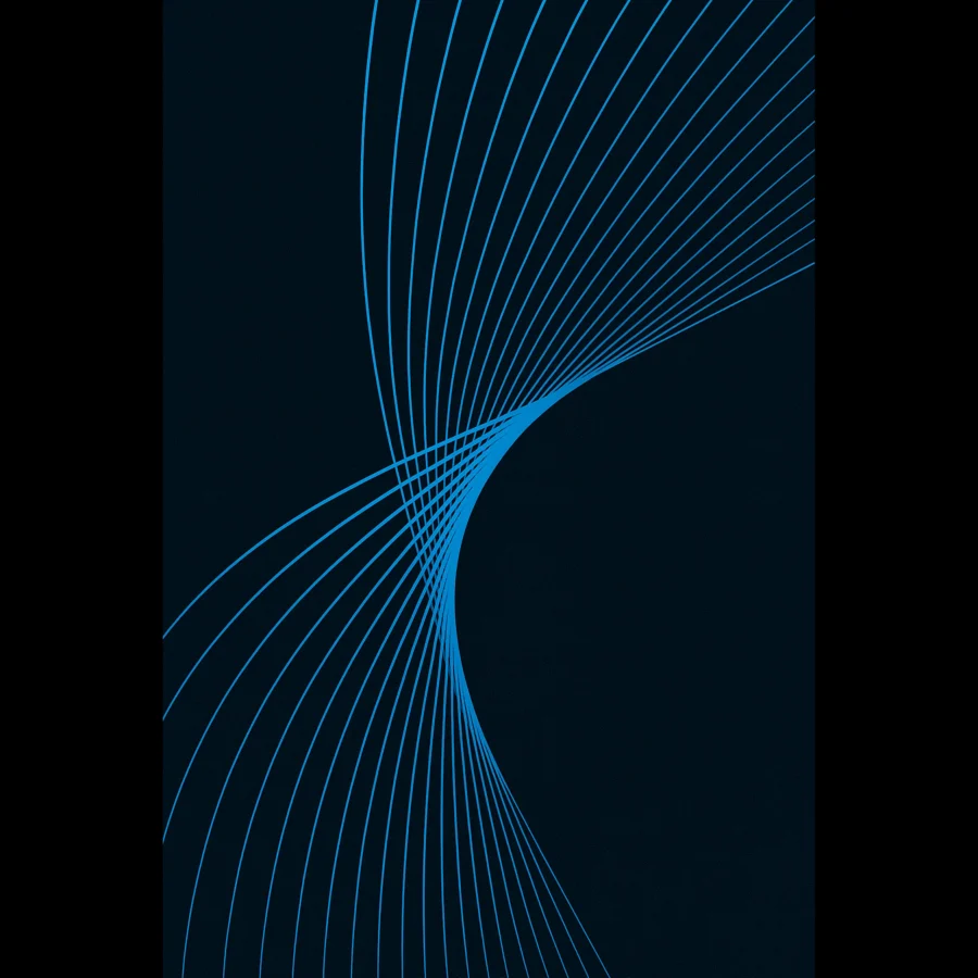 EU Giclée Print Poster DEEP SKY BLUE FLUX. Fine Art Wall Art with Archival Quality. Printed, packaged, and shipped in the EU. Exclusive ColorVanta design.