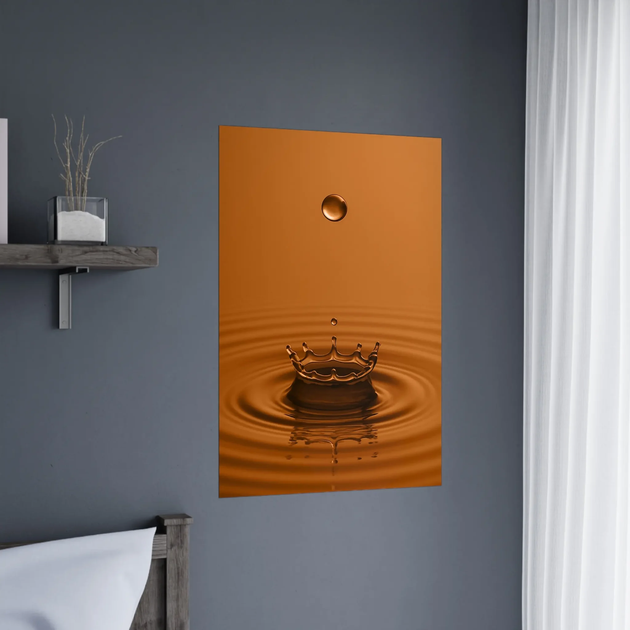 EU DROP OF SANDY BROWN 3 EU Giclée Print Poster DROP OF SANDY BROWN. Fine Art Wall Art with Archival Quality. Printed, packaged, and shipped in the EU. Exclusive ColorVanta design.