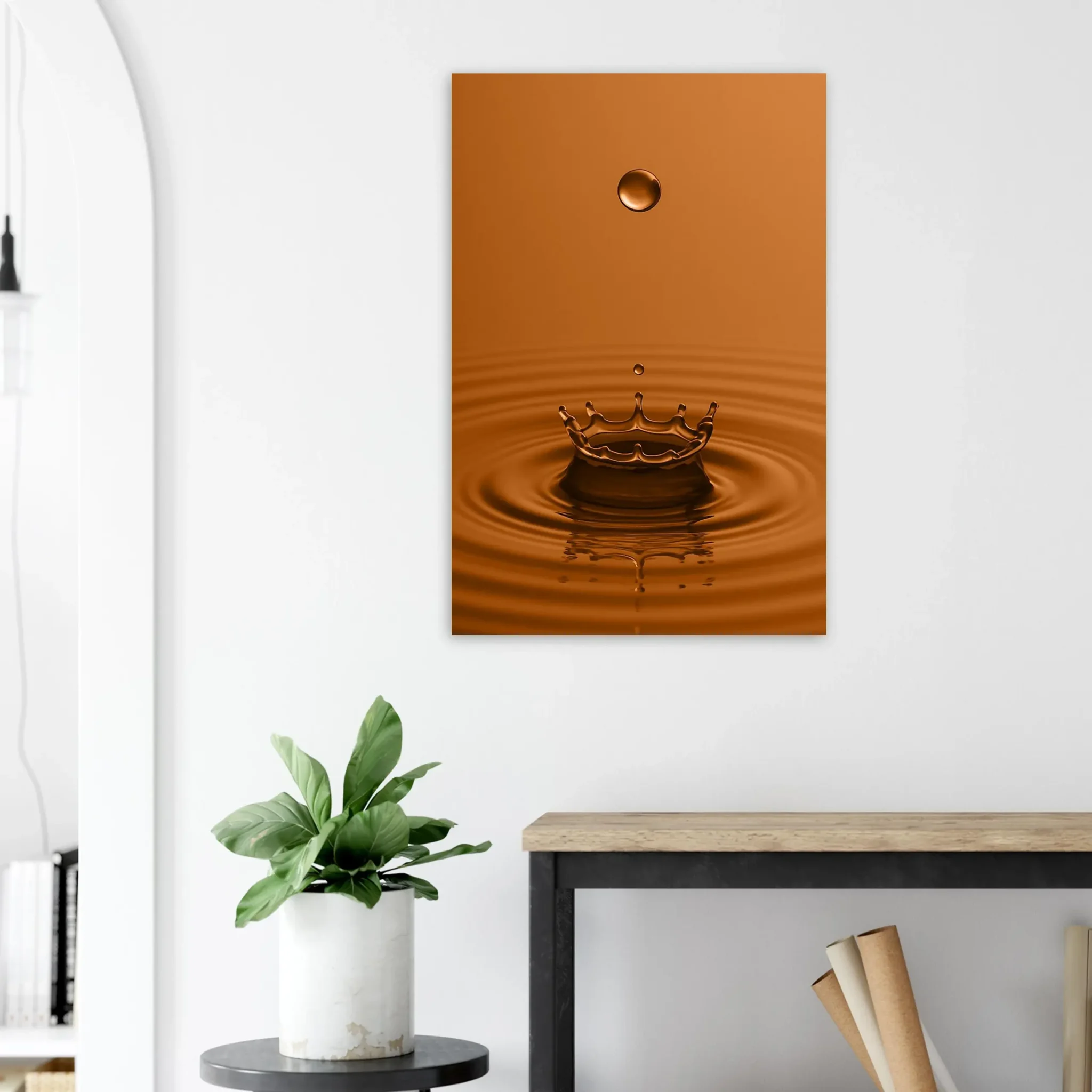 EU DROP OF SANDY BROWN 6 EU Giclée Print Poster DROP OF SANDY BROWN. Fine Art Wall Art with Archival Quality. Printed, packaged, and shipped in the EU. Exclusive ColorVanta design.