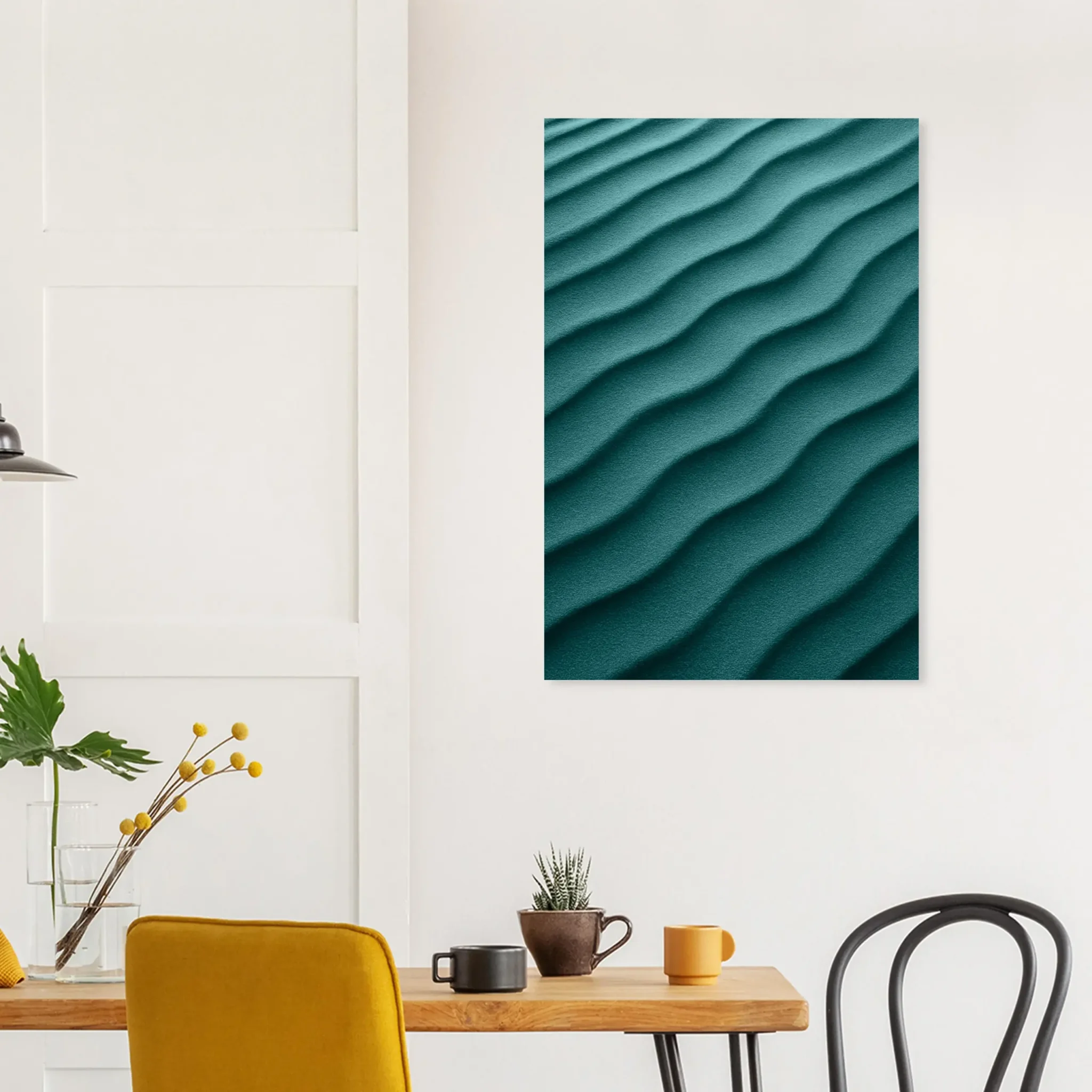 EU Giclée Print Poster DUNE OF CADET BLUE. Fine Art Wall Art with Archival Quality. Printed, packaged, and shipped in the EU. Exclusive ColorVanta design.