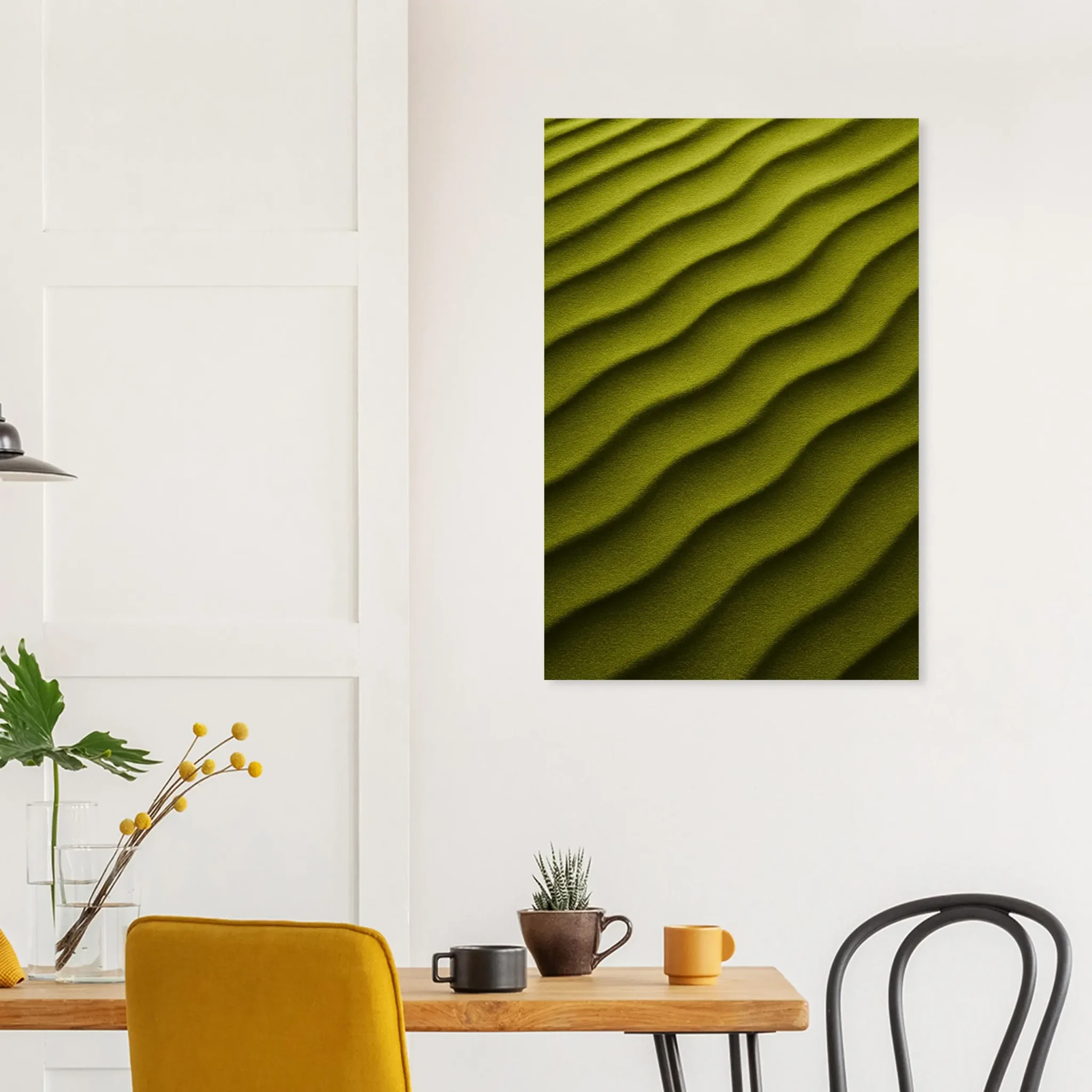 EU Giclée Print Poster DUNE OF OLIVE. Fine Art Wall Art with Archival Quality. Printed, packaged, and shipped in the EU. Exclusive ColorVanta design.