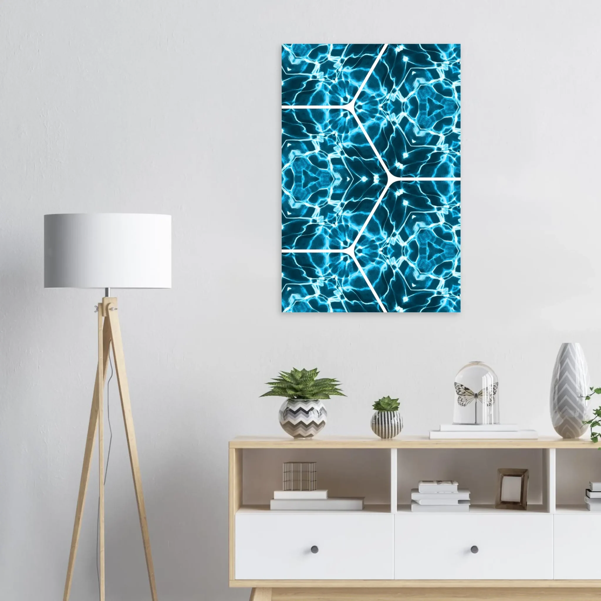 EU Giclée Print Poster ELECTRIC TIDE. Fine Art Wall Art with Archival Quality. Printed, packaged, and shipped in the EU. Exclusive ColorVanta design.