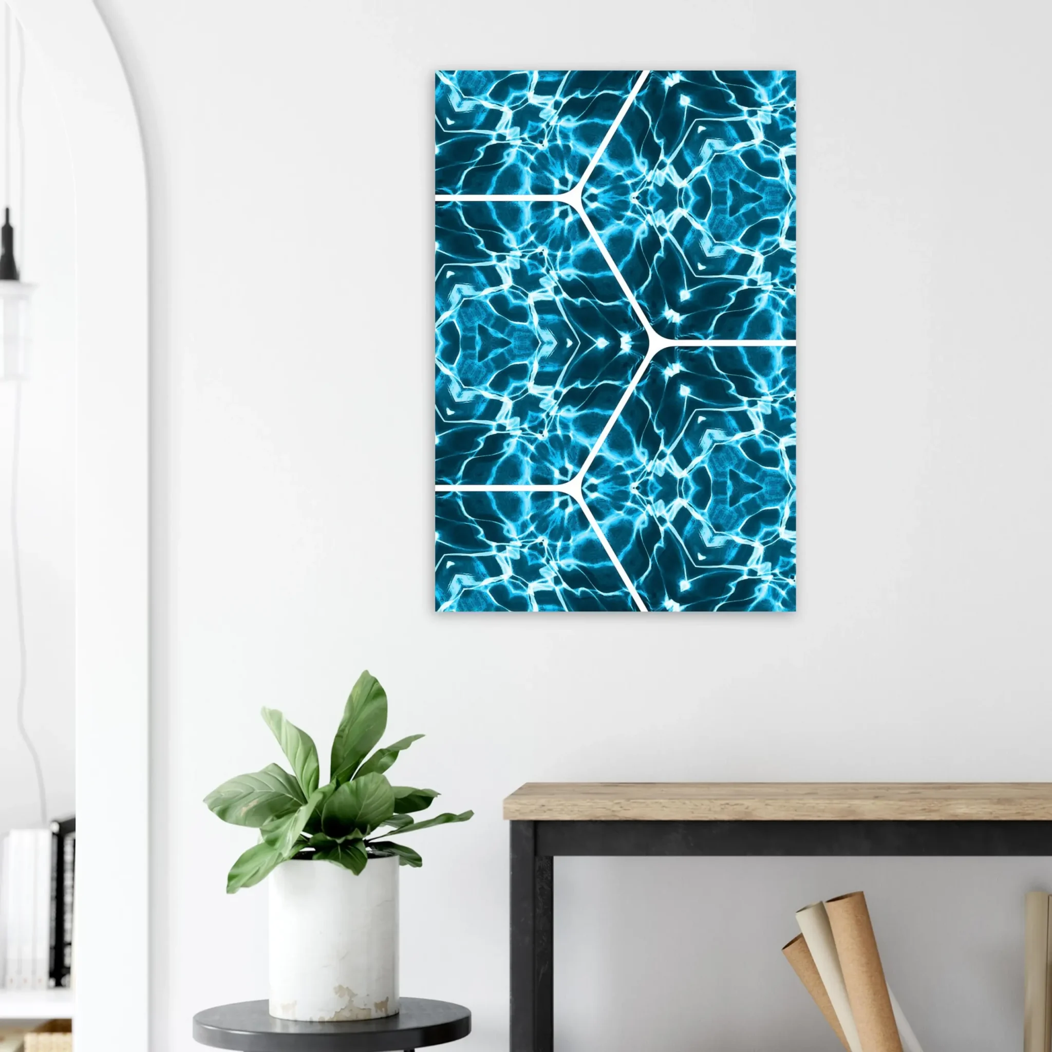 EU Giclée Print Poster ELECTRIC TIDE. Fine Art Wall Art with Archival Quality. Printed, packaged, and shipped in the EU. Exclusive ColorVanta design.