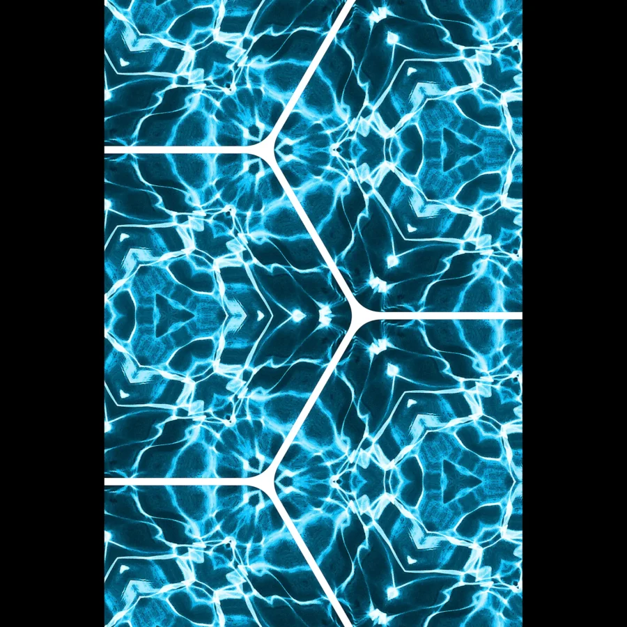 EU Giclée Print Poster ELECTRIC TIDE. Fine Art Wall Art with Archival Quality. Printed, packaged, and shipped in the EU. Exclusive ColorVanta design.