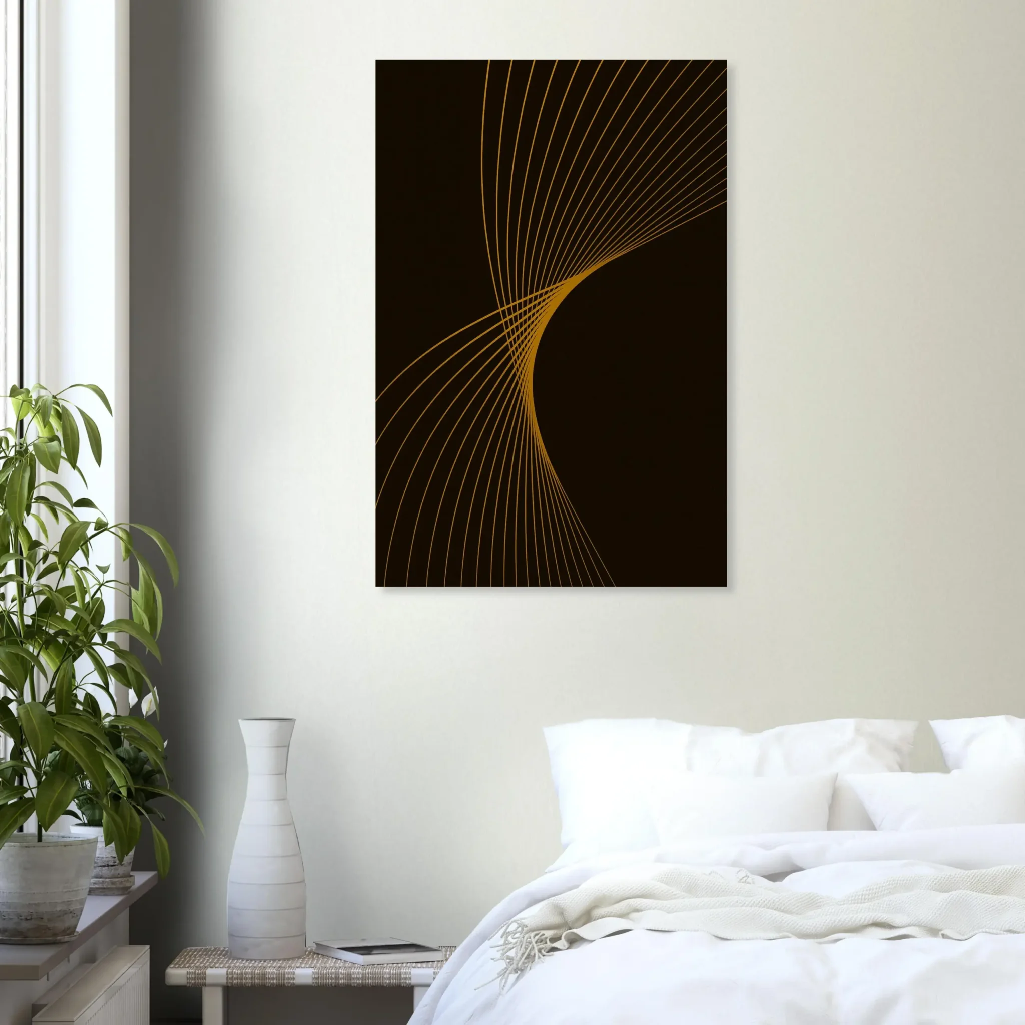 EU Giclée Print Poster GOLDENROD FLUX. Fine Art Wall Art with Archival Quality. Printed, packaged, and shipped in the EU. Exclusive ColorVanta design.
