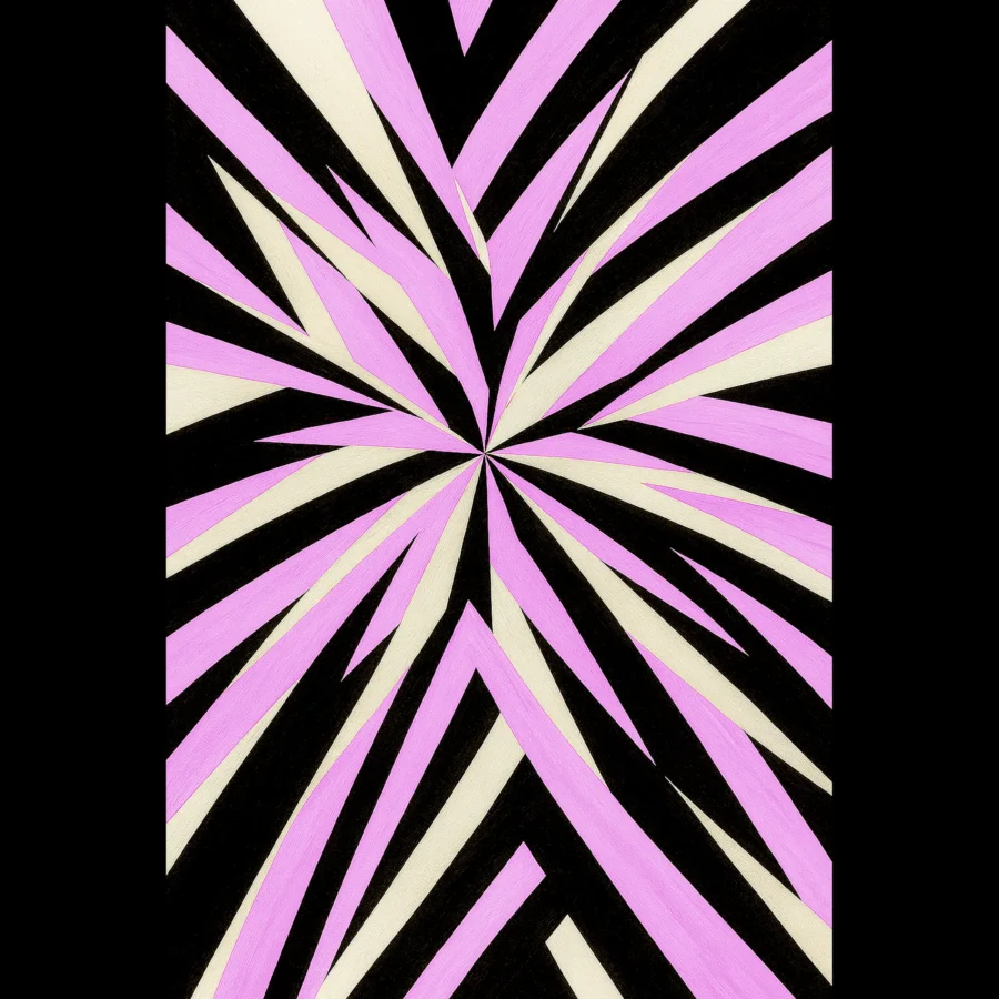 EU Giclée Print Poster ORCHID RAY. Fine Art Wall Art with Archival Quality. Printed, packaged, and shipped in the EU. Exclusive ColorVanta design.