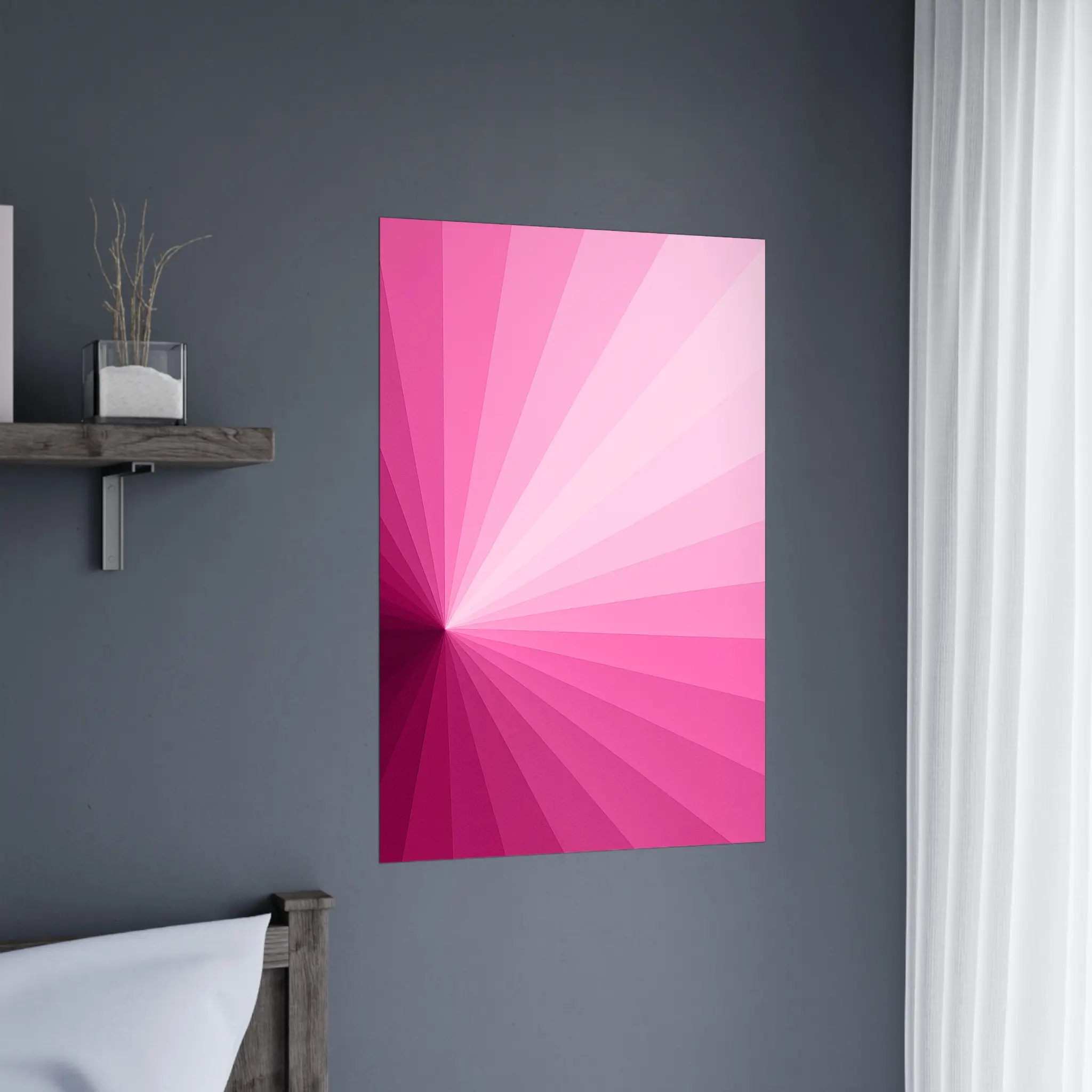 EU Giclée Print Poster PINK VECTOR. Fine Art Wall Art with Archival Quality. Printed, packaged, and shipped in the EU. Exclusive ColorVanta design.