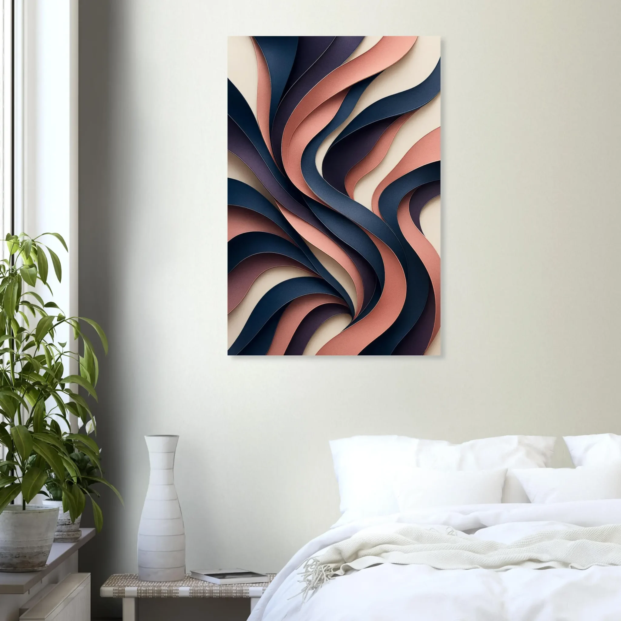 EU Giclée Print Poster RIBBONS OF DUSK. Fine Art Wall Art with Archival Quality. Printed, packaged, and shipped in the EU. Exclusive ColorVanta design.