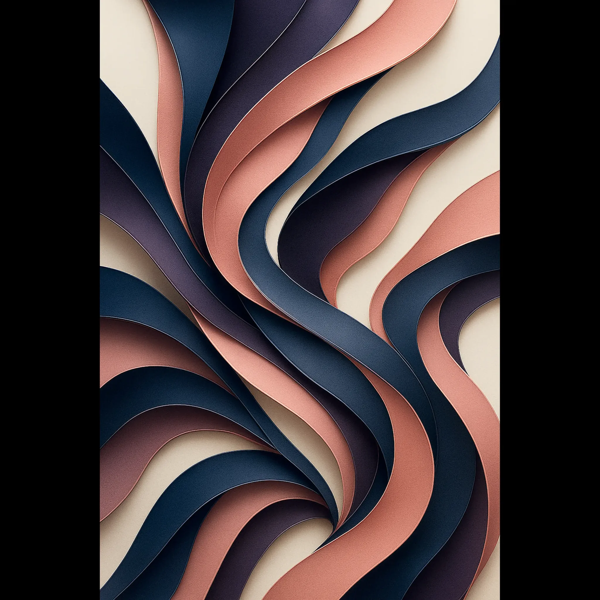 EU Giclée Print Poster RIBBONS OF DUSK. Fine Art Wall Art with Archival Quality. Printed, packaged, and shipped in the EU. Exclusive ColorVanta design.