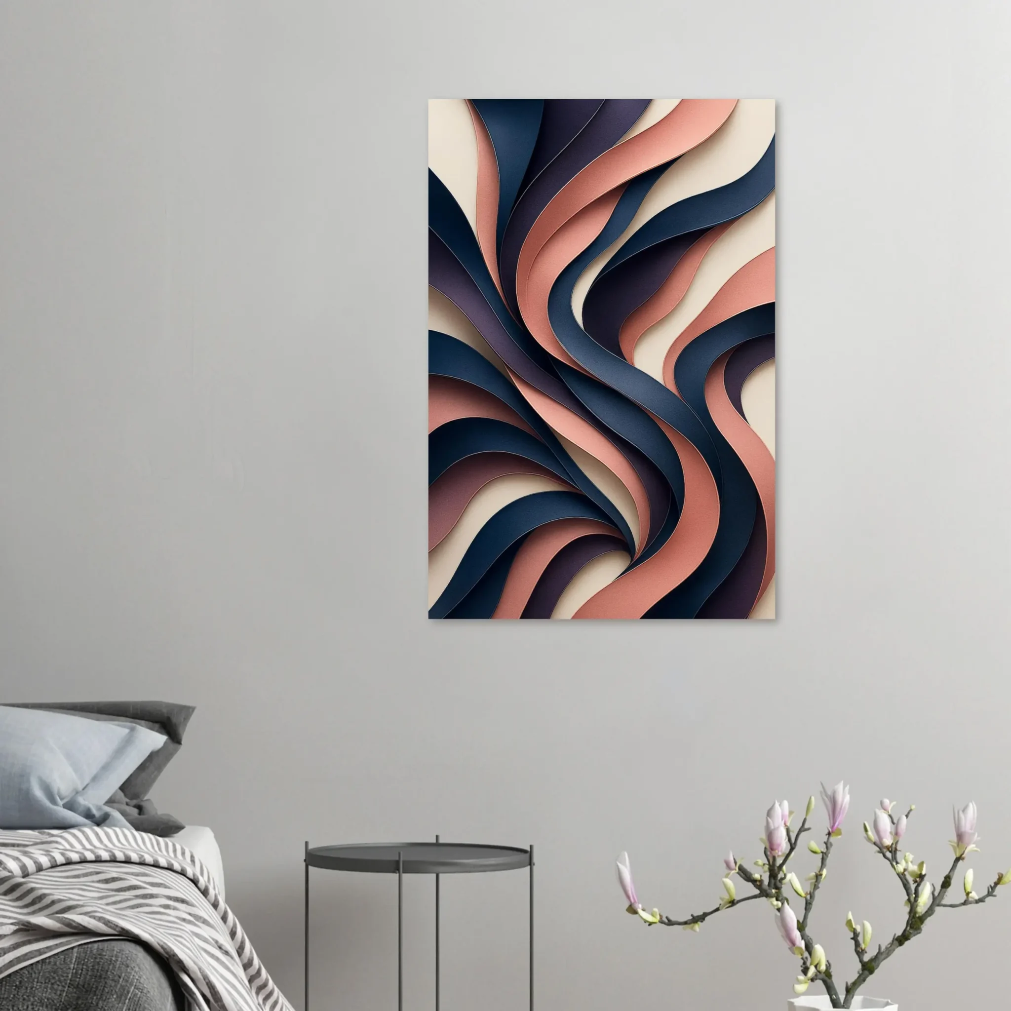 EU Giclée Print Poster RIBBONS OF DUSK. Fine Art Wall Art with Archival Quality. Printed, packaged, and shipped in the EU. Exclusive ColorVanta design.