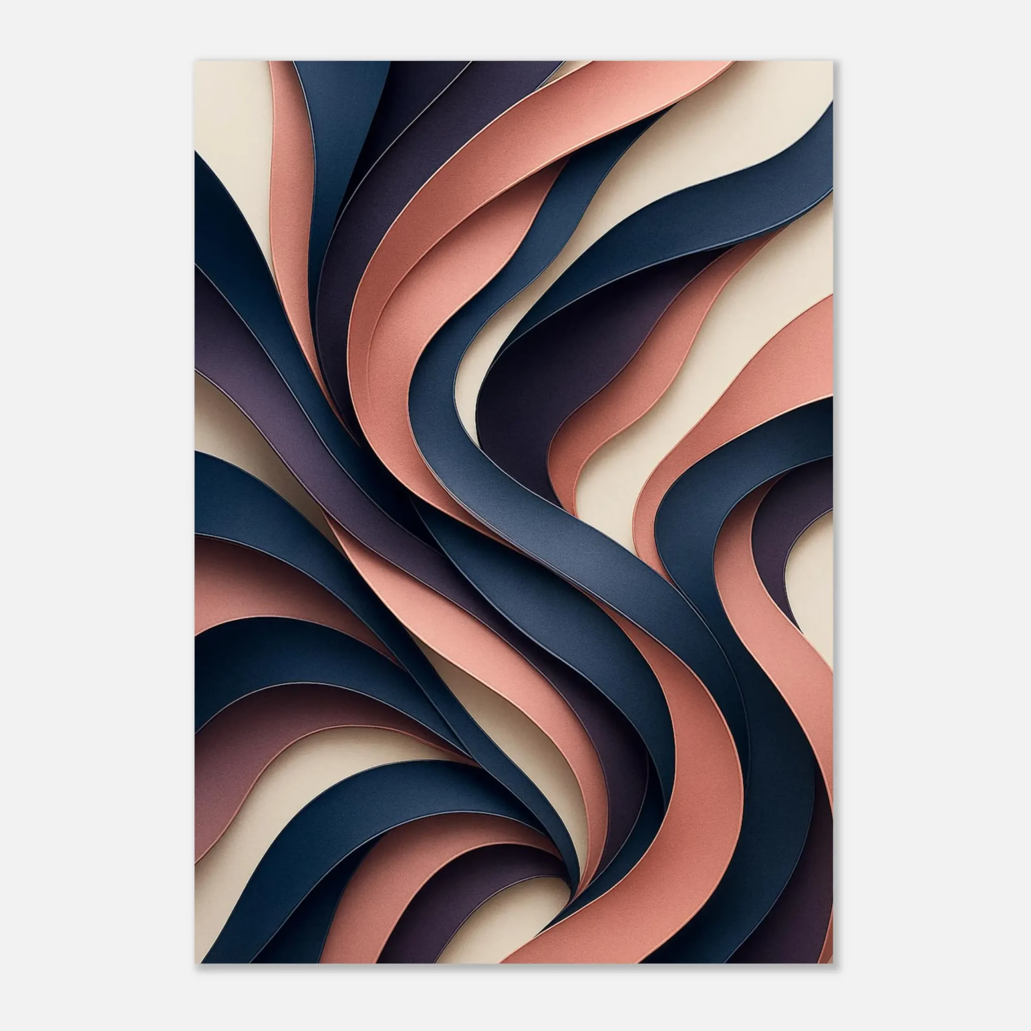 EU Giclée Print Poster RIBBONS OF DUSK. Fine Art Wall Art with Archival Quality. Printed, packaged, and shipped in the EU. Exclusive ColorVanta design.