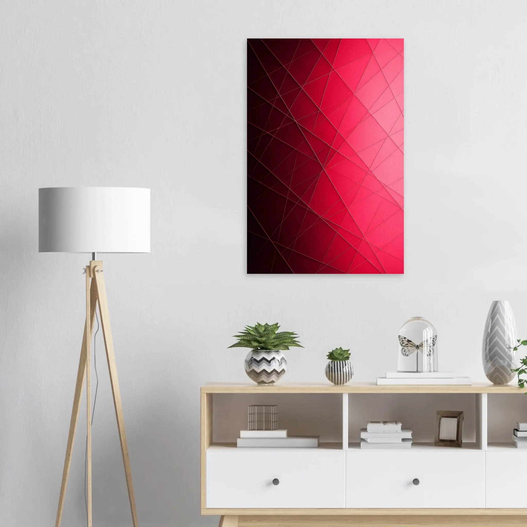 EU Giclée Print Poster SPECTRAL RED. Fine Art Wall Art with Archival Quality. Printed, packaged, and shipped in the EU. Exclusive ColorVanta design.
