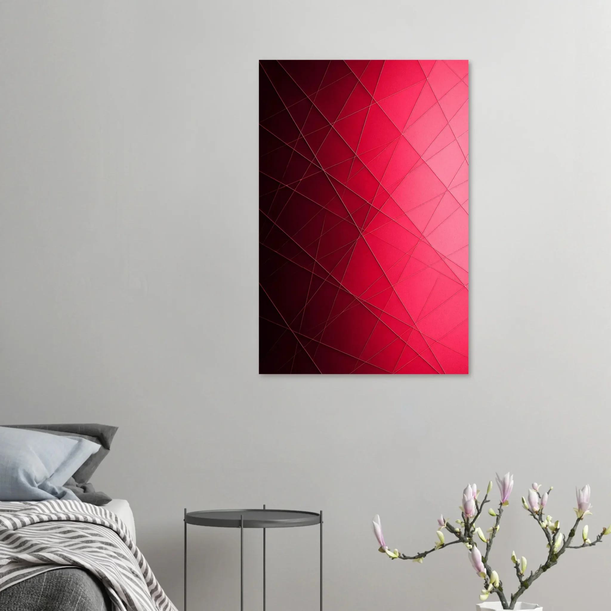 EU Giclée Print Poster SPECTRAL RED. Fine Art Wall Art with Archival Quality. Printed, packaged, and shipped in the EU. Exclusive ColorVanta design.