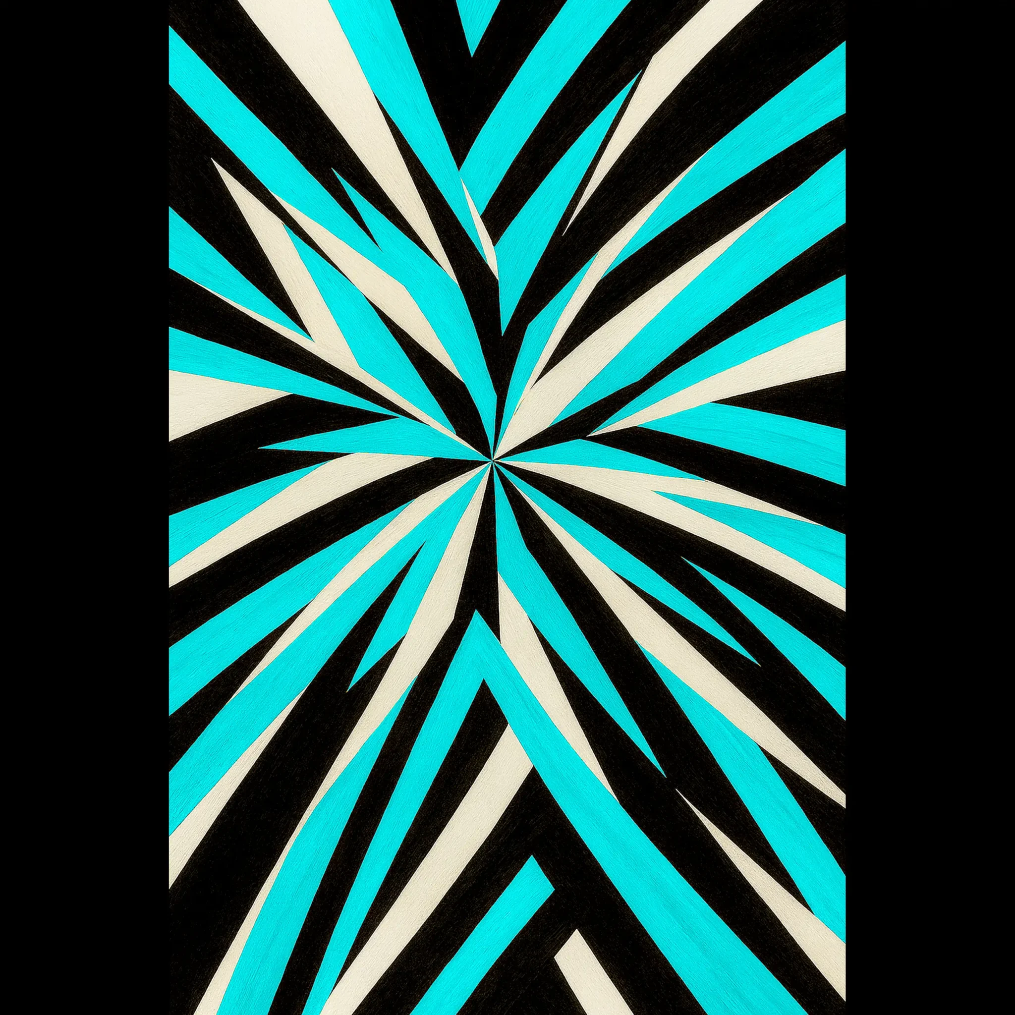 EU Giclée Print Poster TURQUOISE PULSE. Fine Art Wall Art with Archival Quality. Printed, packaged, and shipped in the EU. Exclusive ColorVanta design.