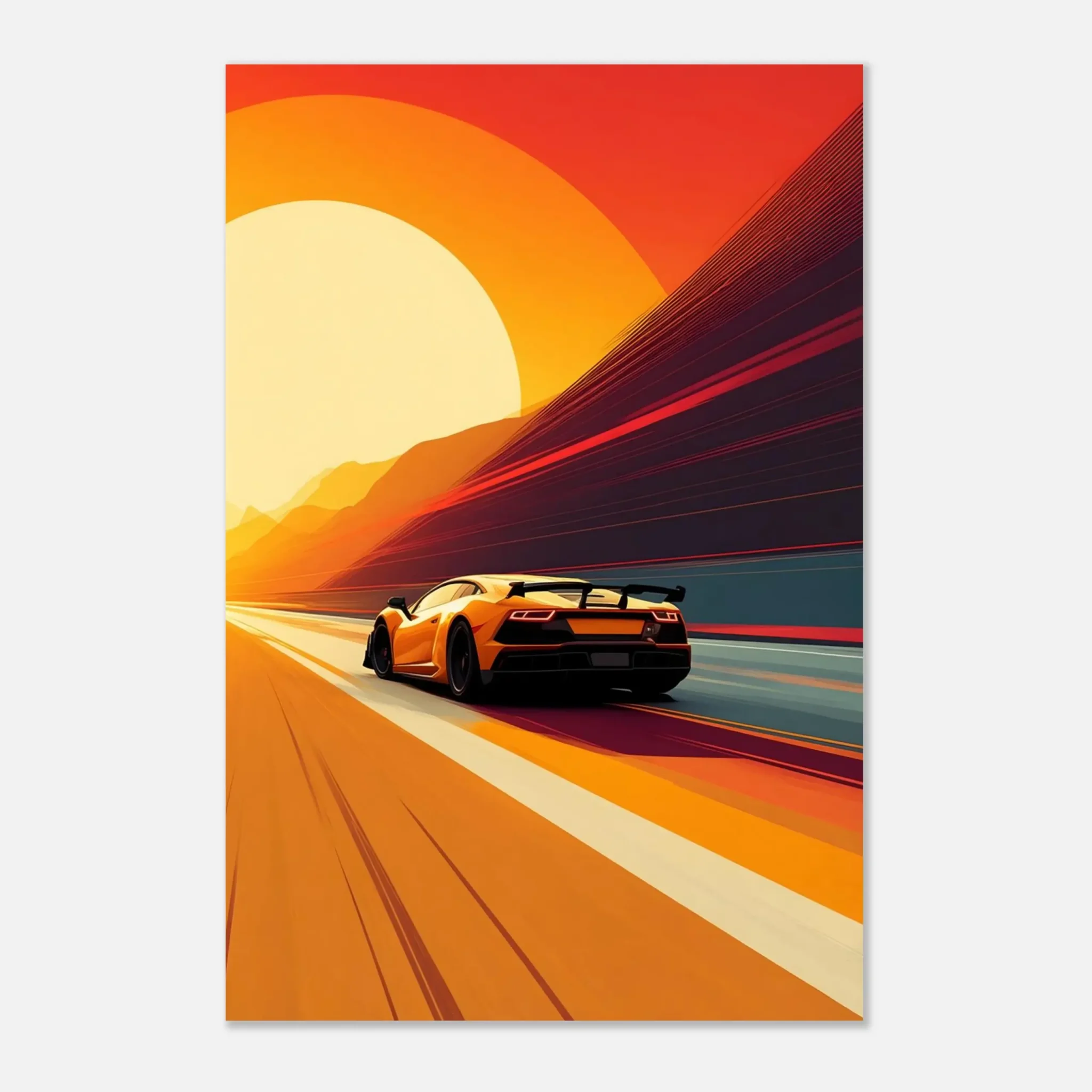 EU RADIANT PATH 2 EU Giclée Print Poster RADIANT PATH. Fine Art Wall Art with Archival Quality. Printed, packaged, and shipped in the EU. Exclusive ColorVanta design.