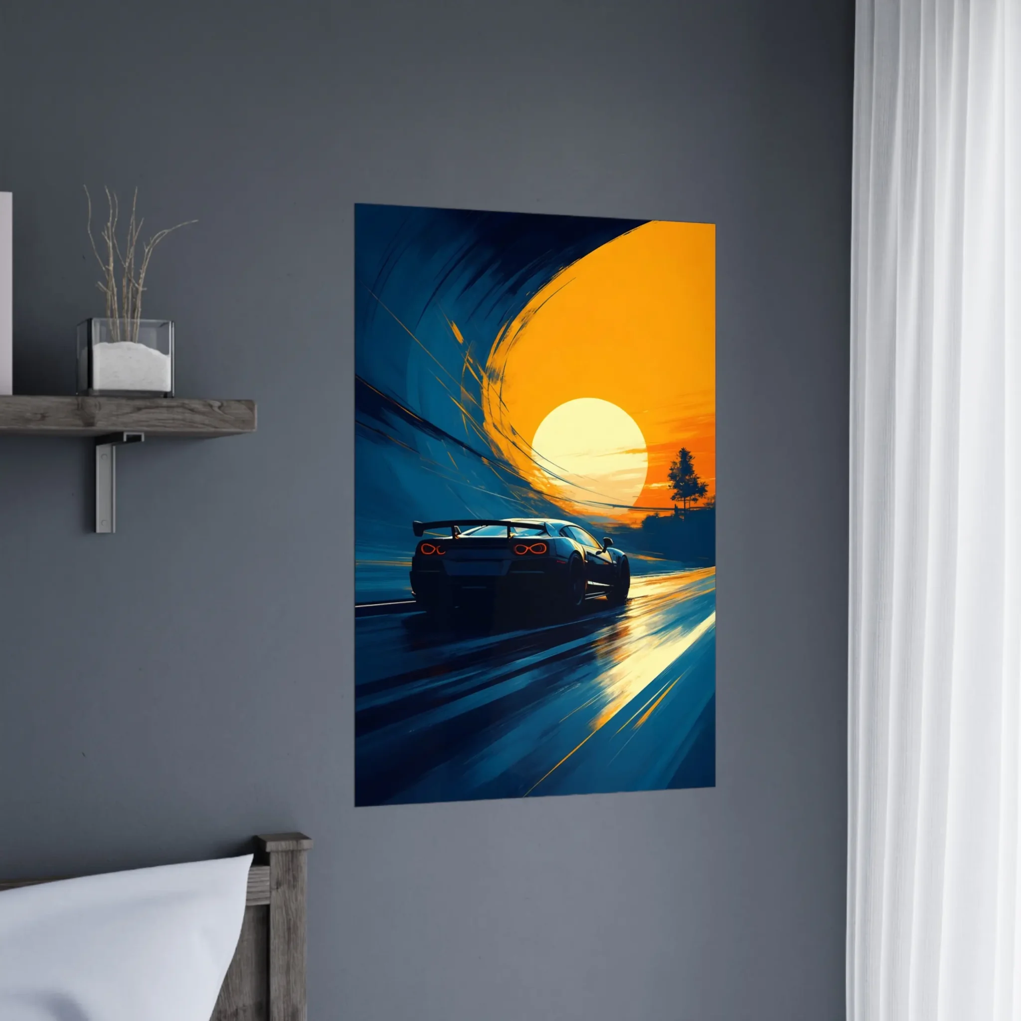 EU Giclée Print Poster VELOCITY TUNNEL. Fine Art Wall Art with Archival Quality. Printed, packaged, and shipped in the EU. Exclusive ColorVanta design.