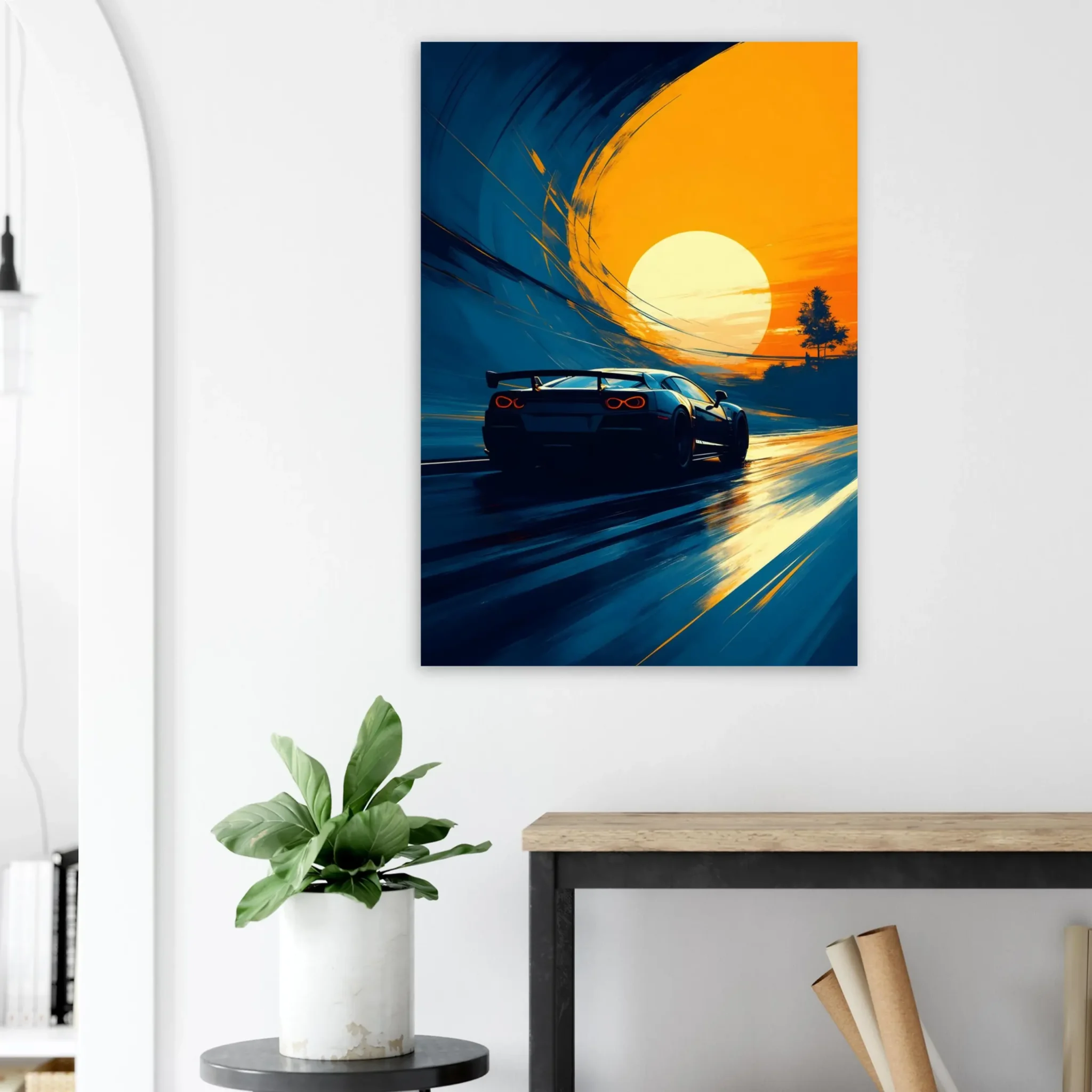 EU Giclée Print Poster VELOCITY TUNNEL. Fine Art Wall Art with Archival Quality. Printed, packaged, and shipped in the EU. Exclusive ColorVanta design.