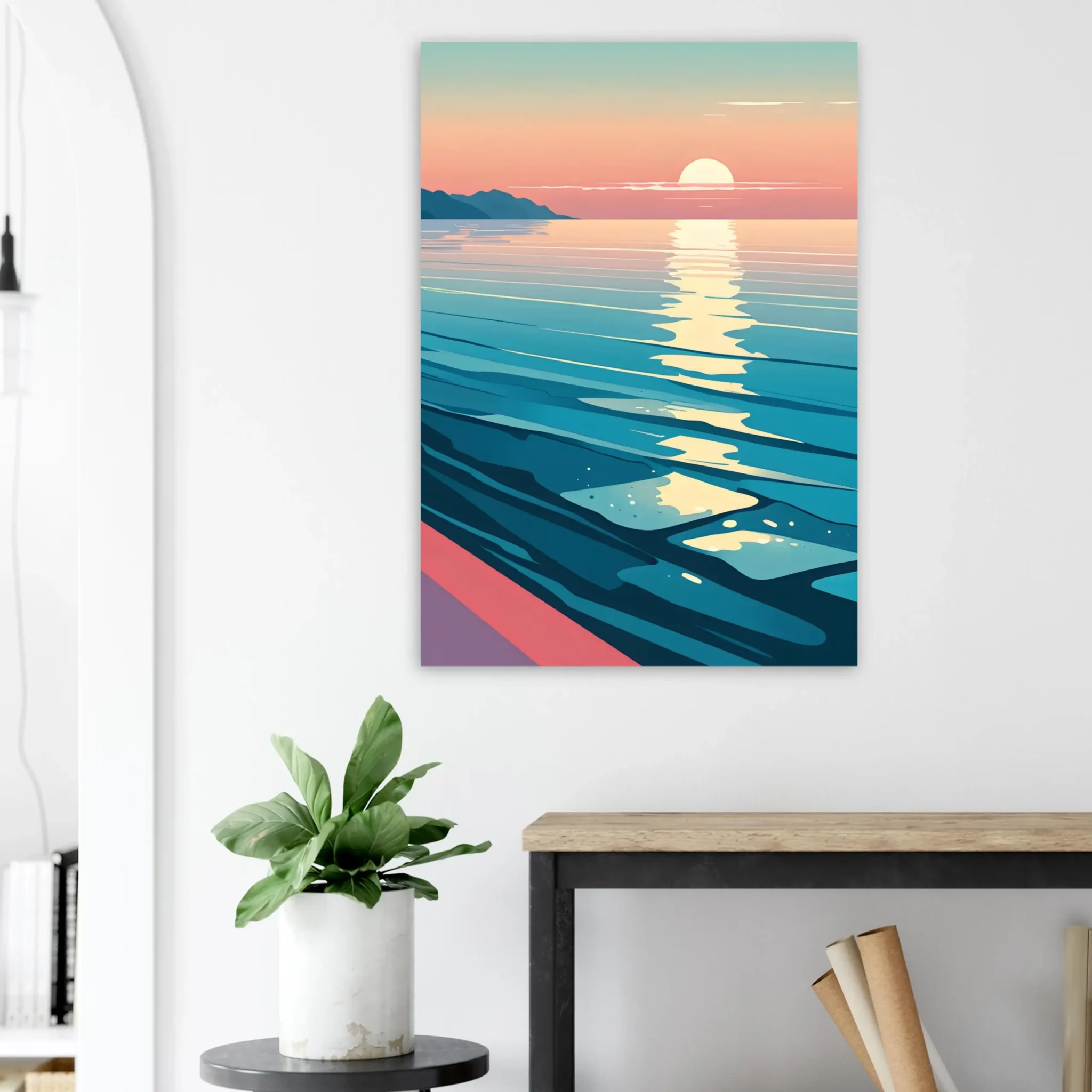 EU Giclée Print Poster GOLDEN ALIGNMENT. Fine Art Wall Art with Archival Quality. Printed, packaged, and shipped in the EU. Exclusive ColorVanta design.