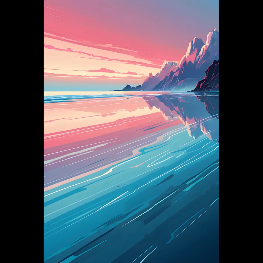 EU Giclée Print Poster HORIZON DRIFT. Fine Art Wall Art with Archival Quality. Printed, packaged, and shipped in the EU. Exclusive ColorVanta design.