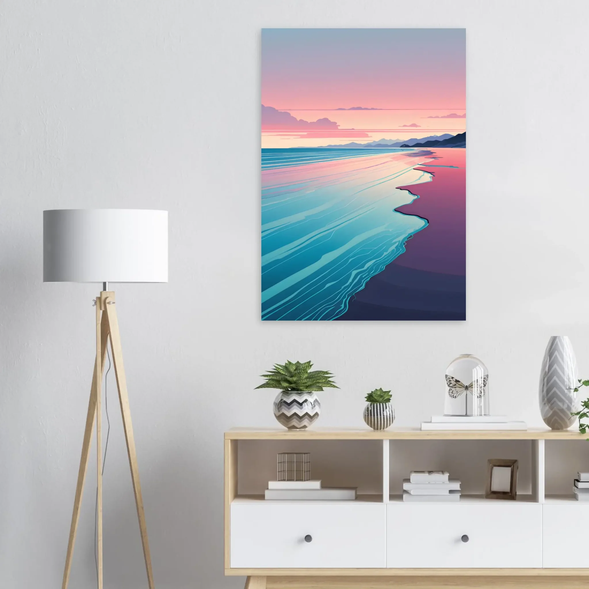 EU Giclée Print Poster QUIET TIDELINE. Fine Art Wall Art with Archival Quality. Printed, packaged, and shipped in the EU. Exclusive ColorVanta design.