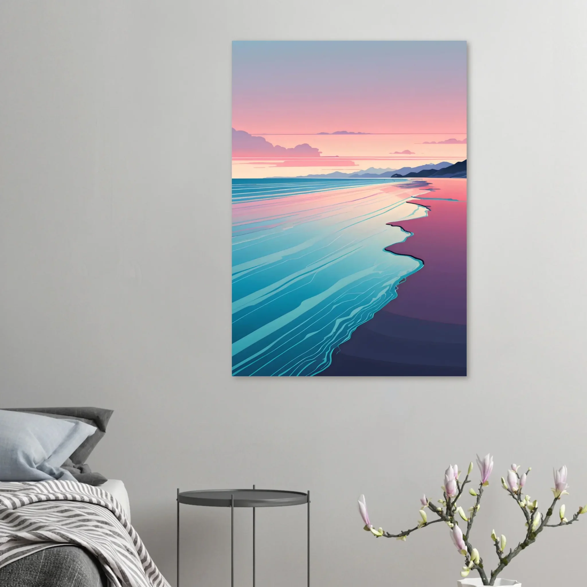 EU Giclée Print Poster QUIET TIDELINE. Fine Art Wall Art with Archival Quality. Printed, packaged, and shipped in the EU. Exclusive ColorVanta design.